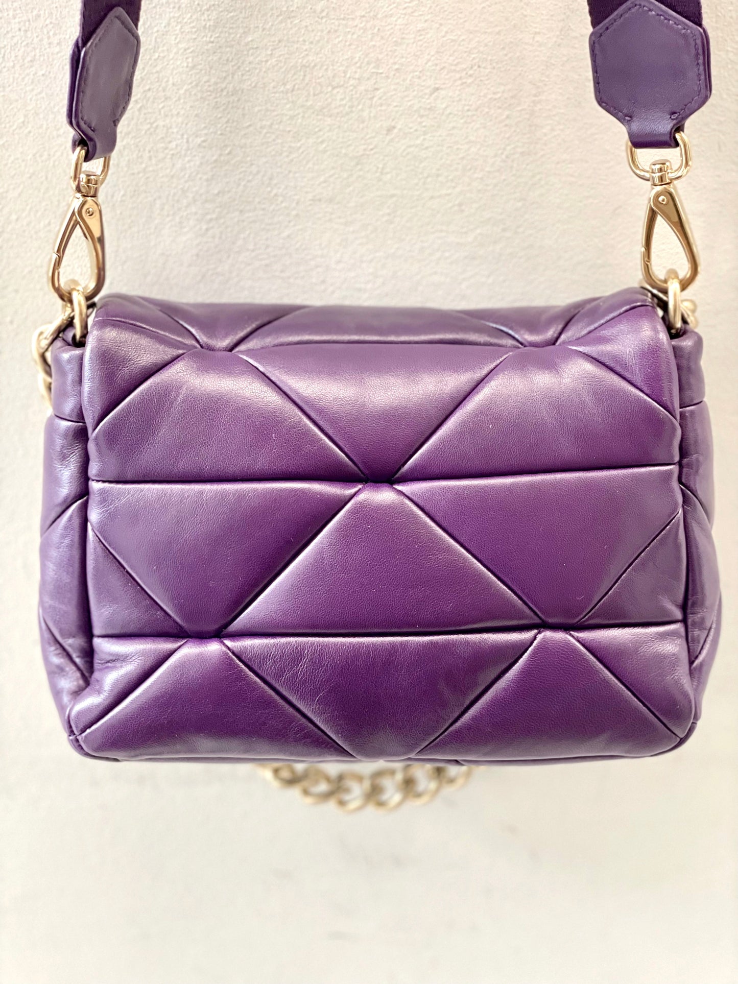 PRADA SYSTEM NAPPA LEATHER PATCHWORK BAG