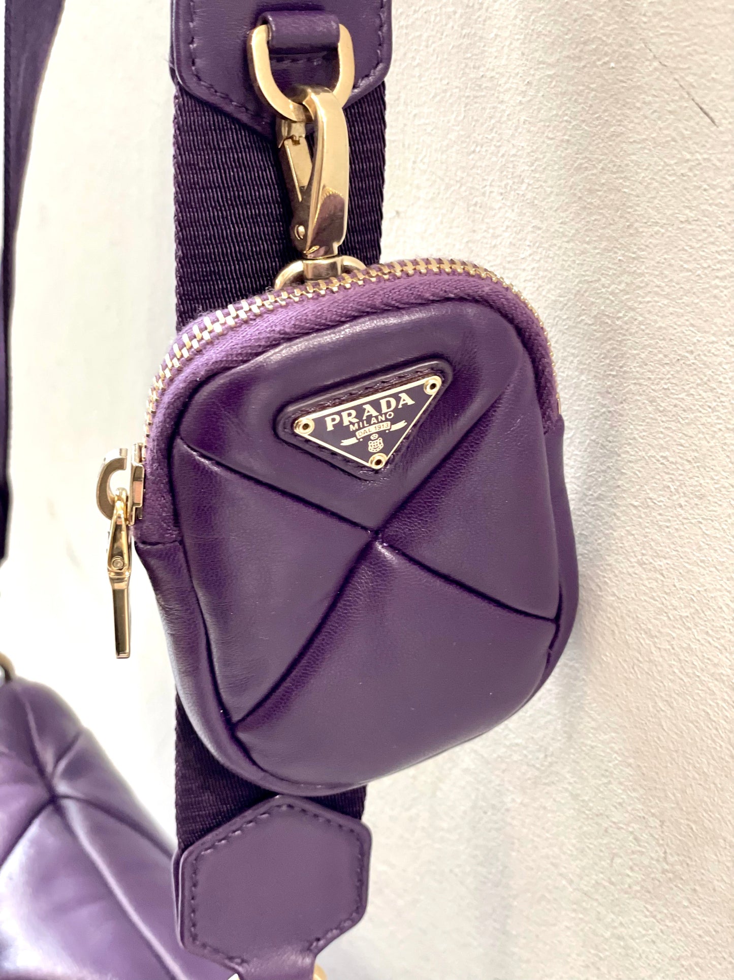 PRADA SYSTEM NAPPA LEATHER PATCHWORK BAG