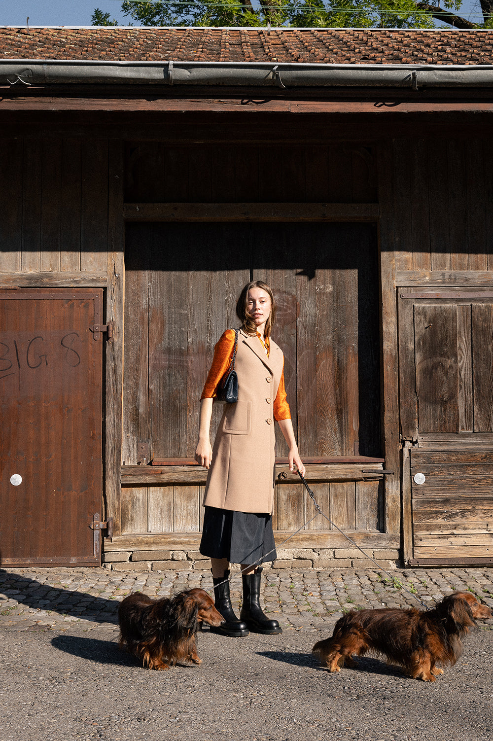 PRADA Sleeveless Coat Beige
