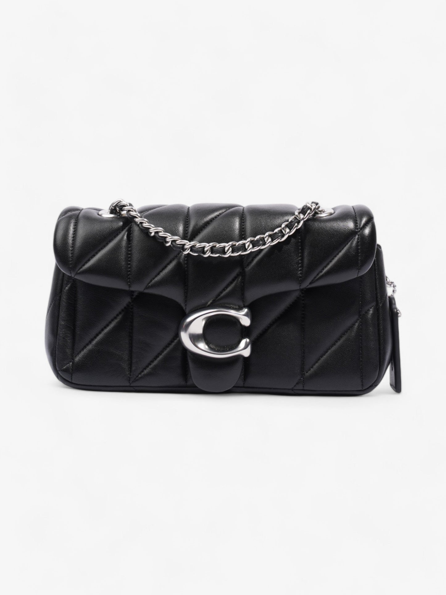 Coach Quilted Tabby Black Nappa Leather 20