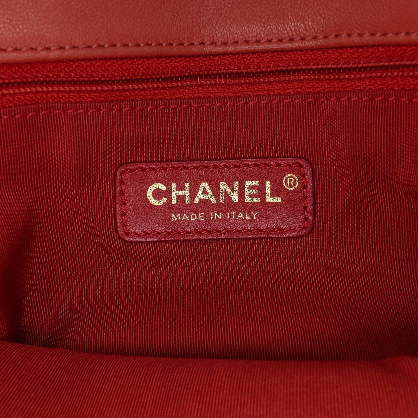 Chanel Small Quilted Lambskin Chain Detail Saddle Bag