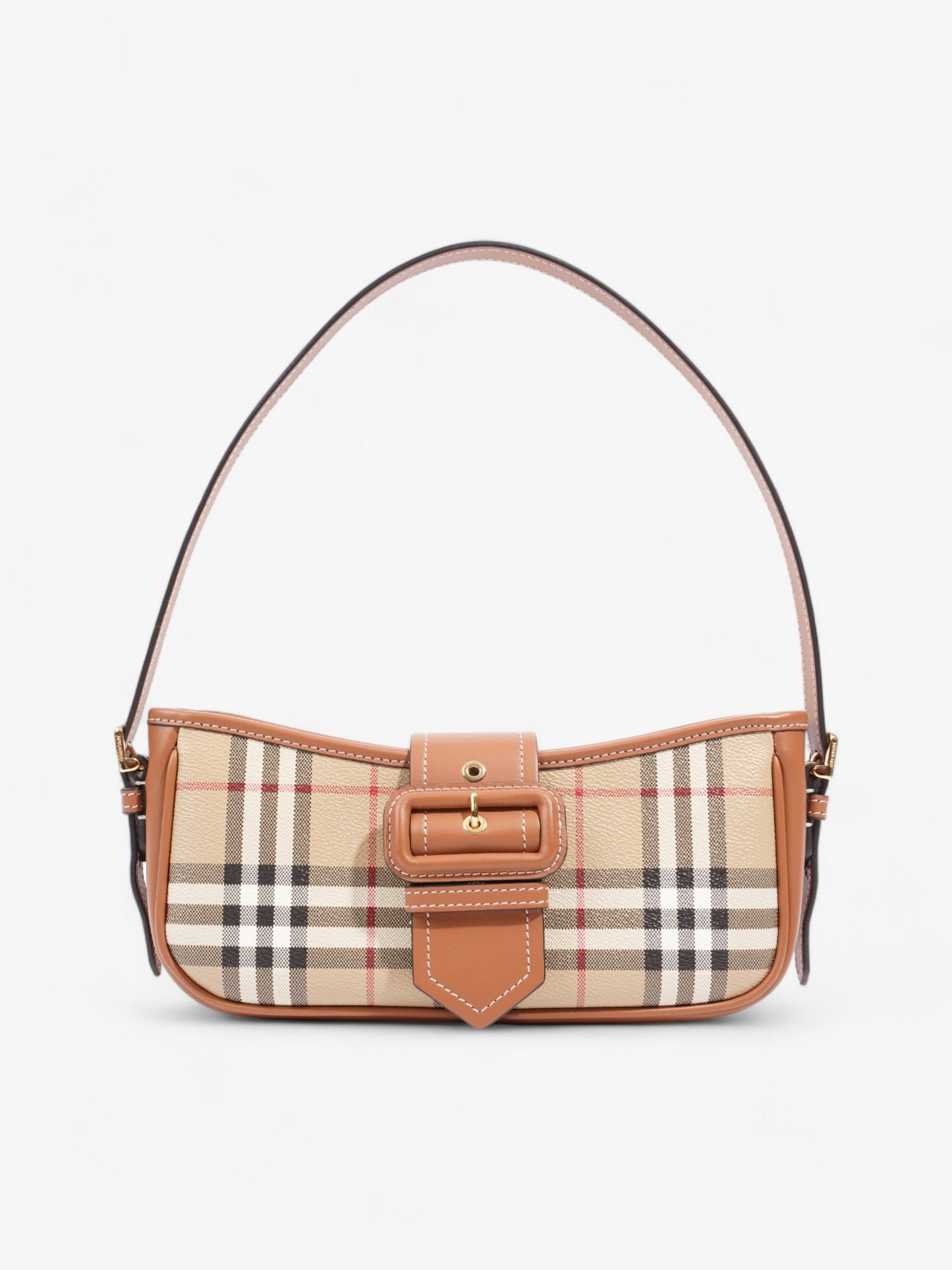 Burberry Sling Bag Vintage Check / Briar Brown Polyurethane