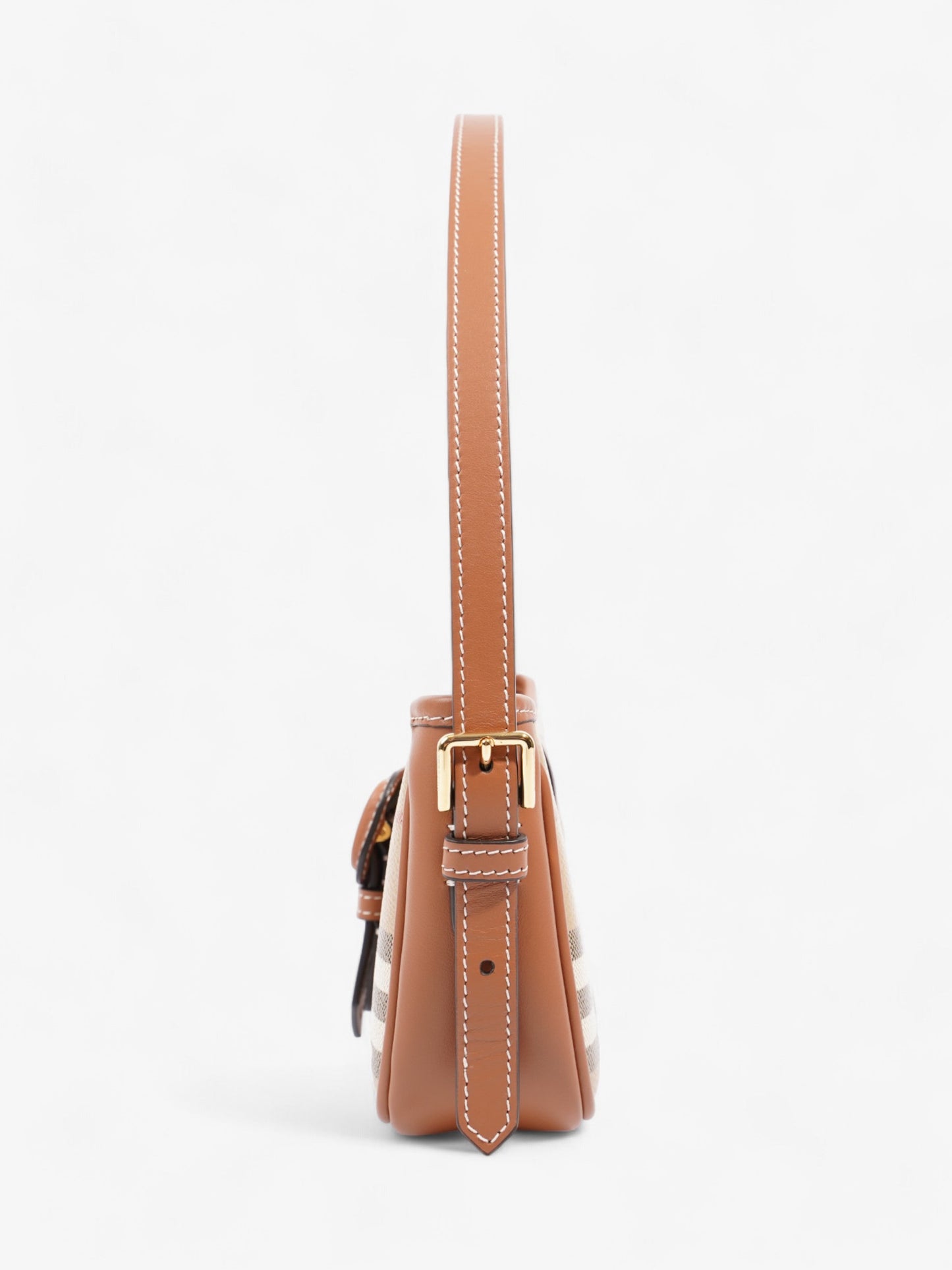 Burberry Sling Bag Vintage Check / Briar Brown Polyurethane