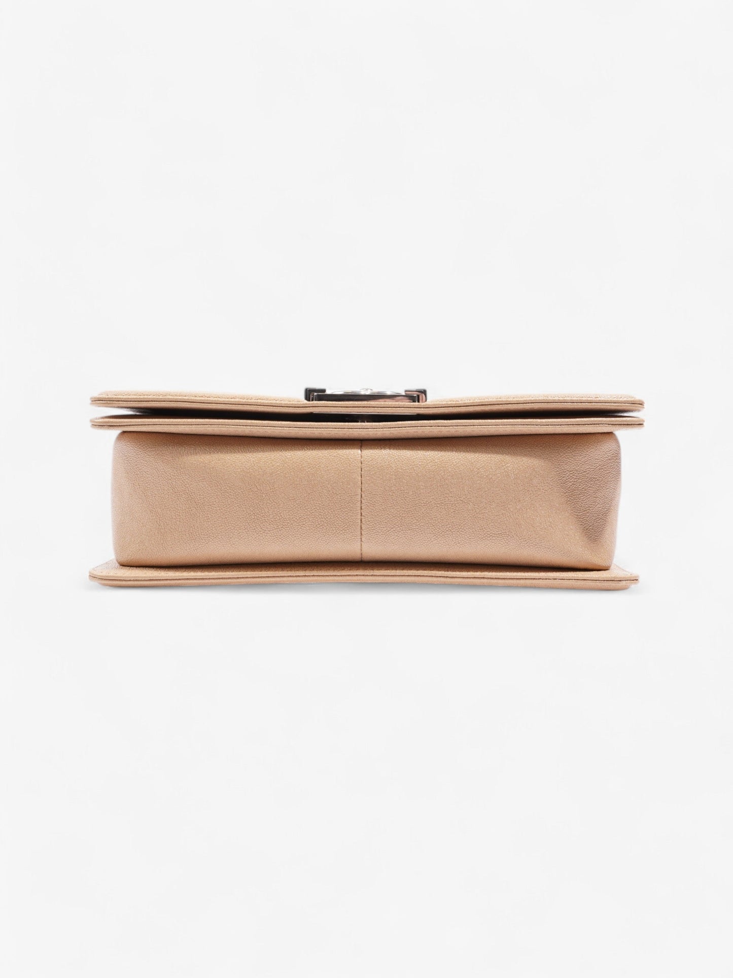 Chanel Boy Bag Beige Caviar Leather Medium