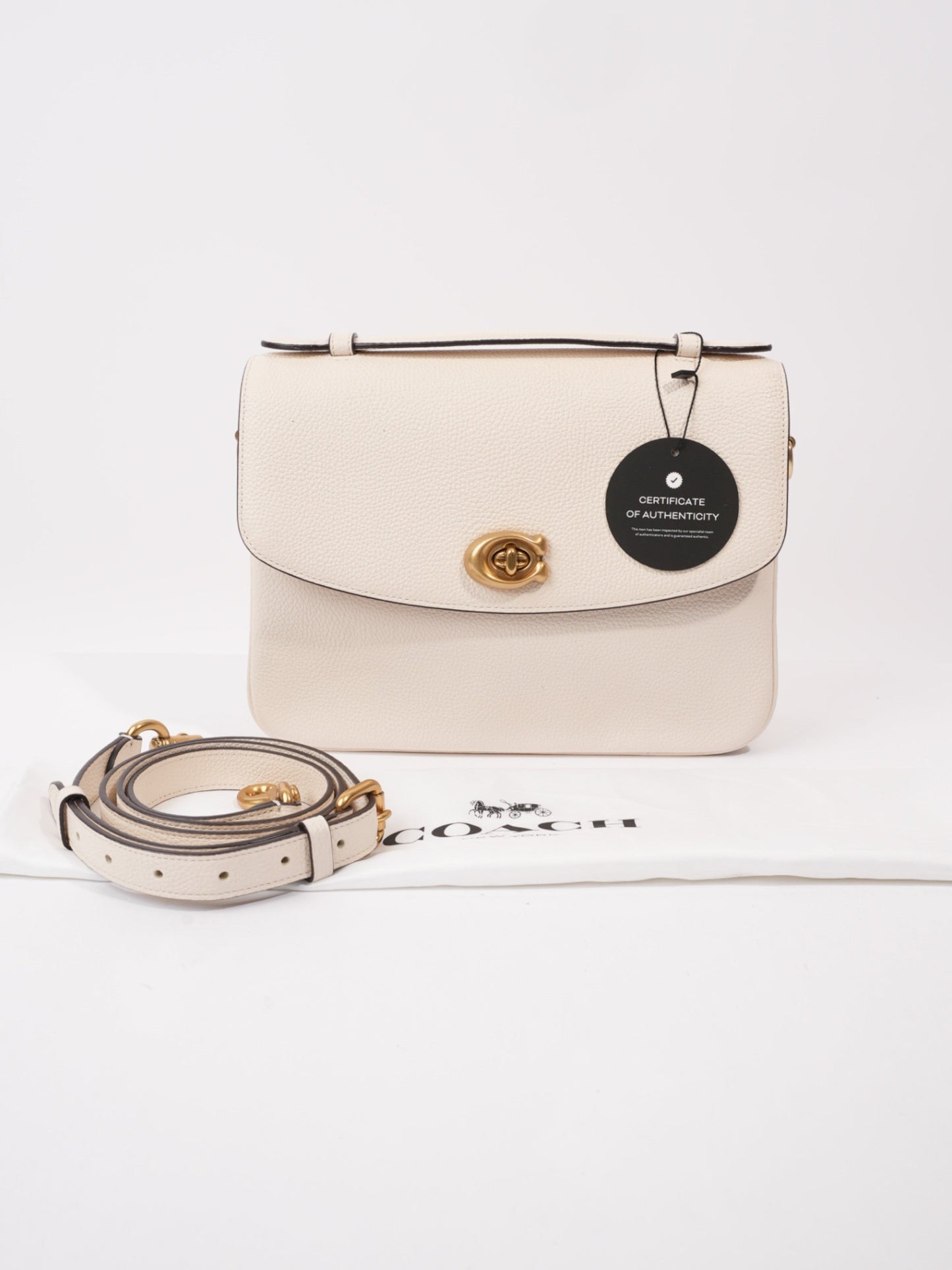 Coach Cassie White  Leather One size