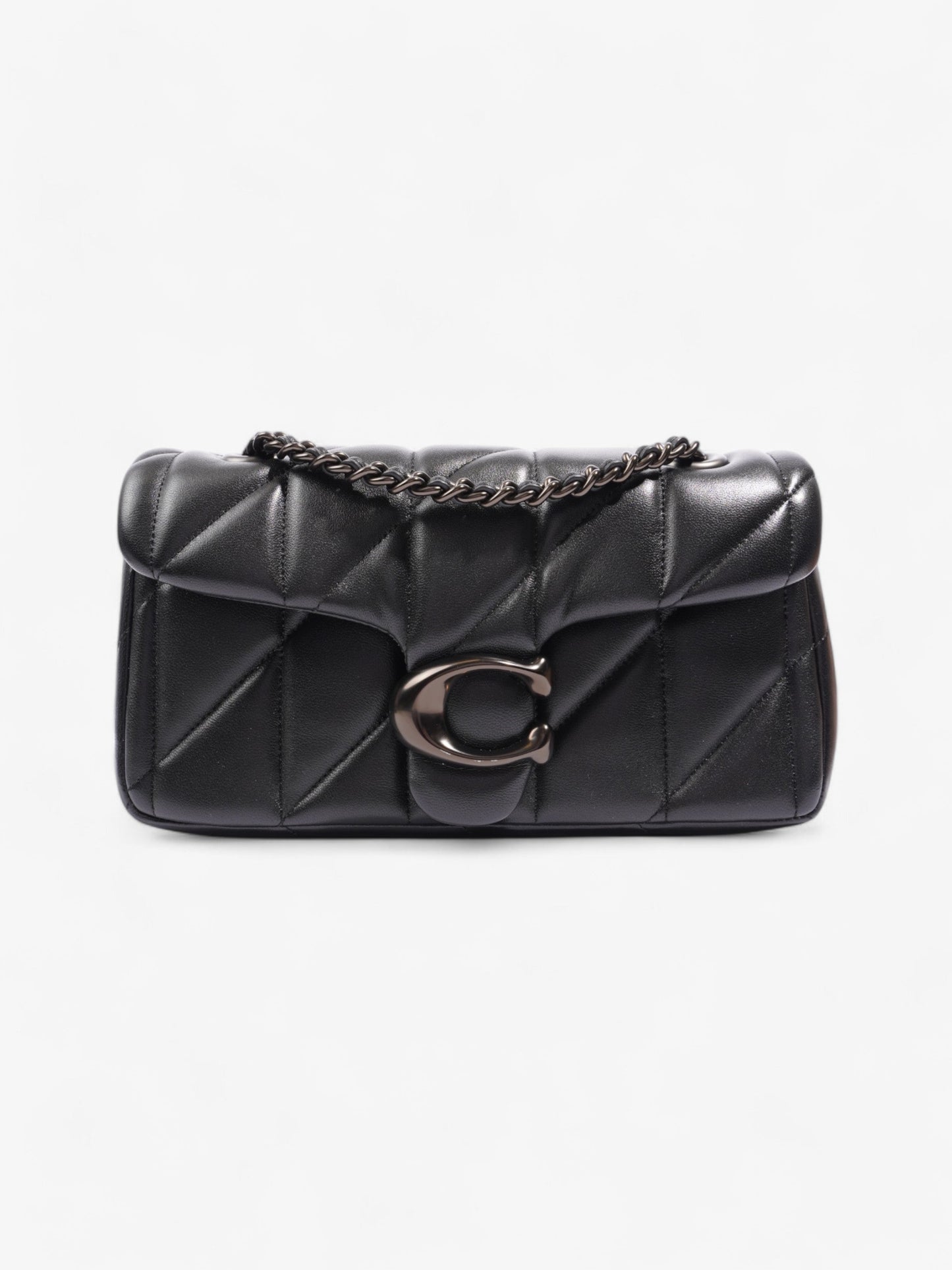 Coach Quilted Tabby Black Nappa Leather 20
