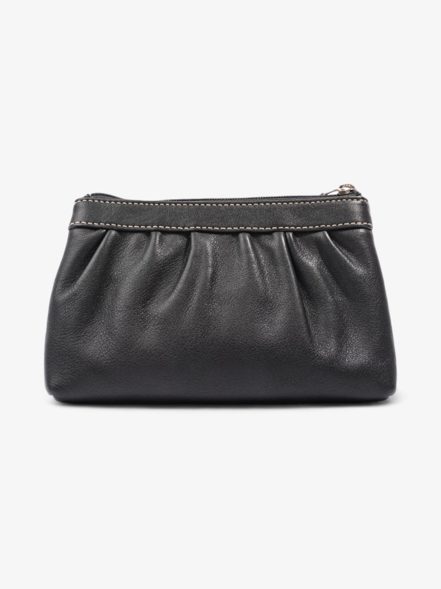 Coach Zipped Wristlet Black Leather