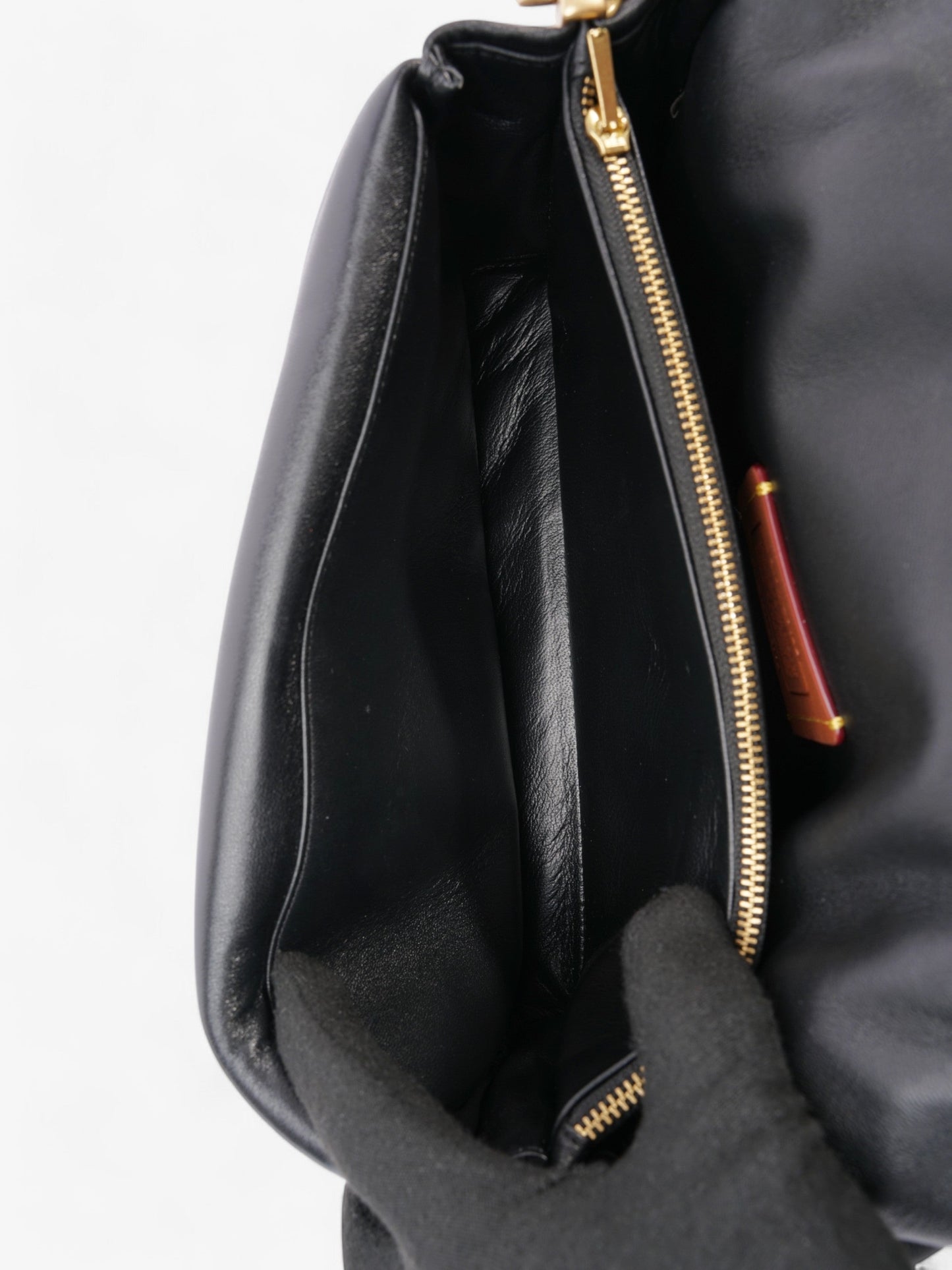 Coach Pillow Tabby Black Nappa Leather 26