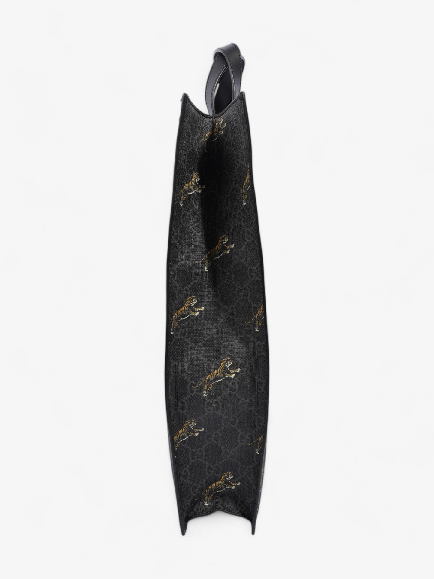 Gucci Bestiary Tote in Tiger Black Coated Canvas