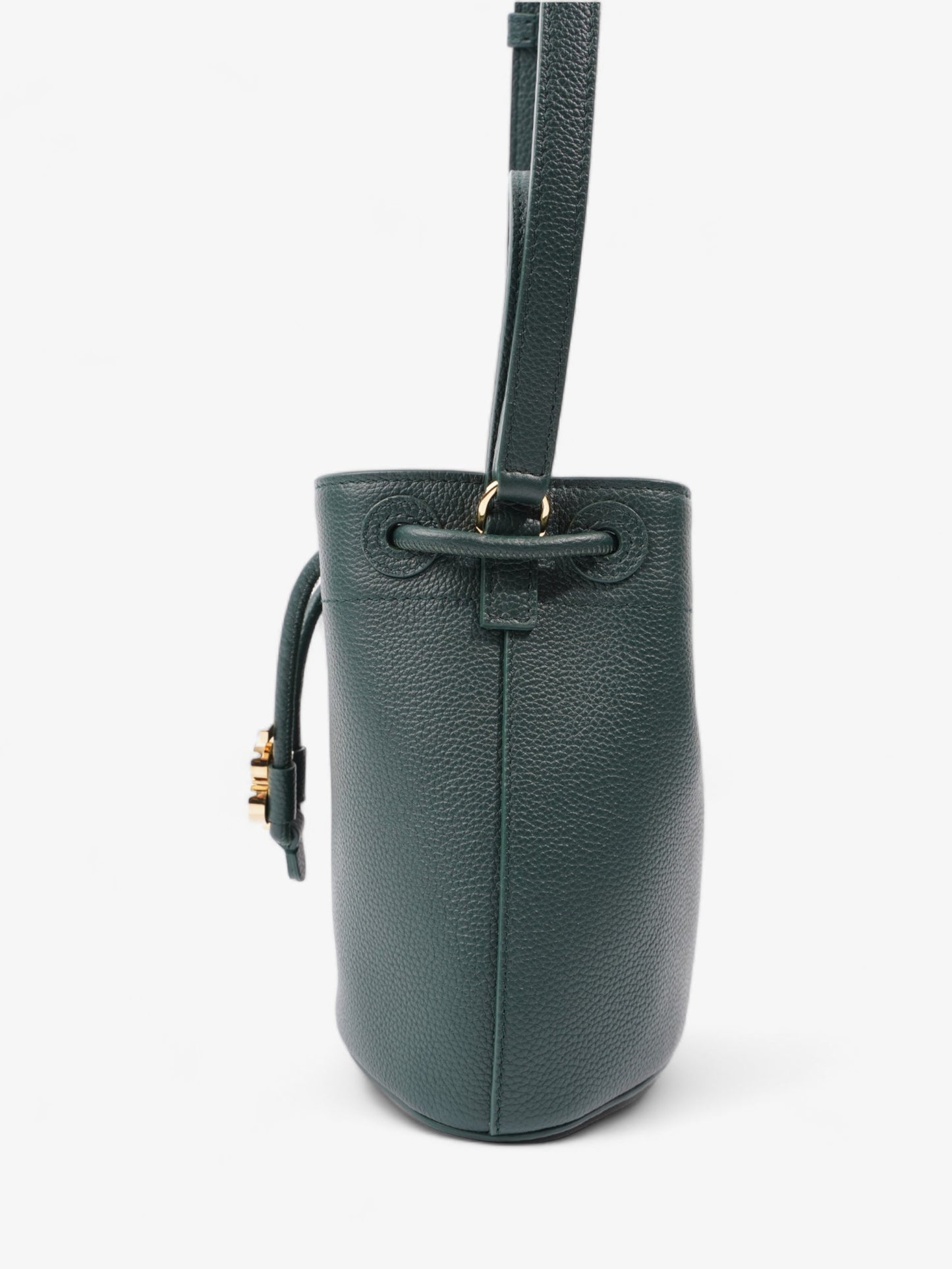 Burberry TB Bucket Bag Vine Green Leather Mini