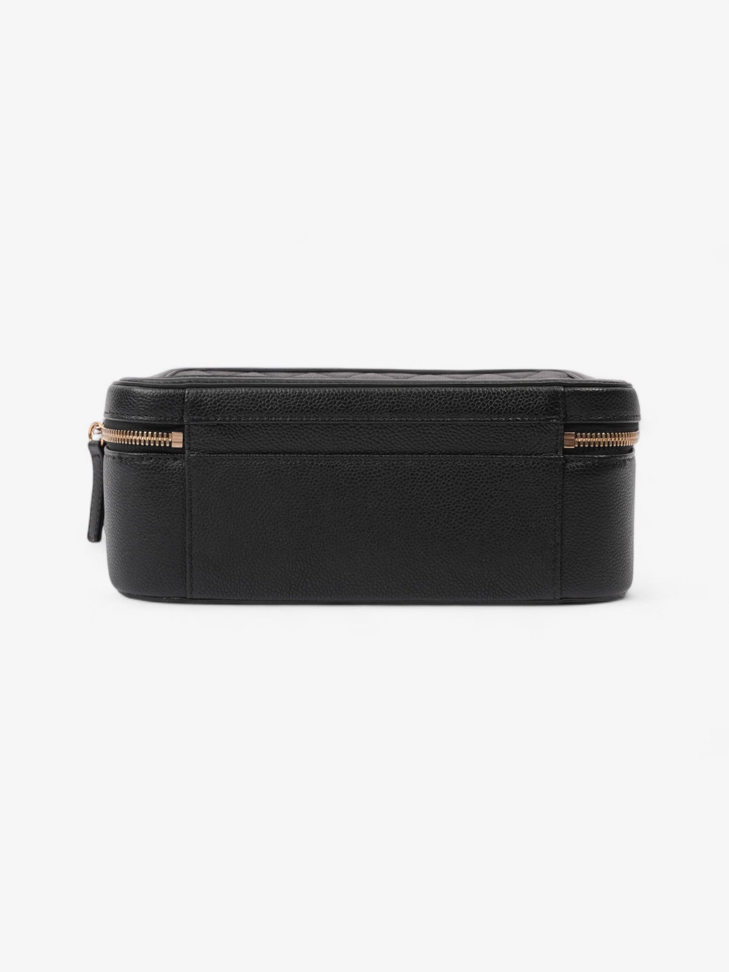 Chanel CC Vanity Case Black Caviar Leather