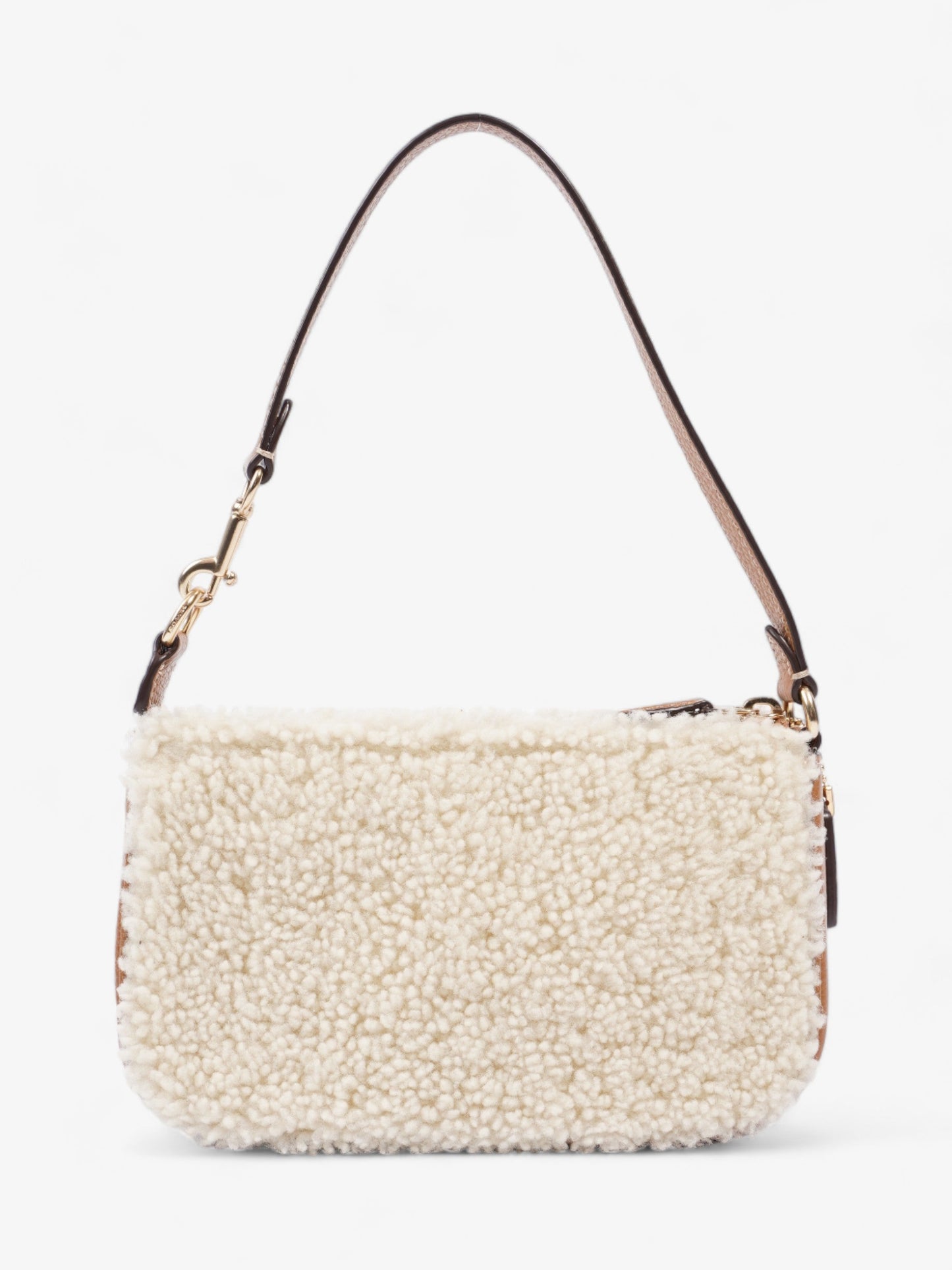 Coach Nolita 19 Tan / Cream Shearling