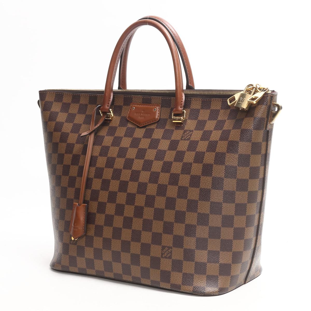 Louis Vuitto Belmont Damier Ebene Canvas Bag