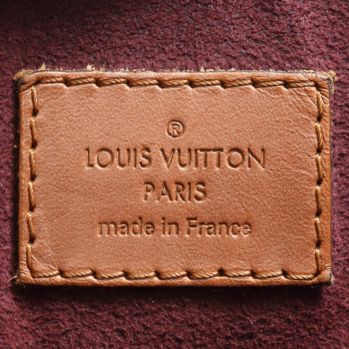 Louis Vuitto Belmont Damier Ebene Canvas Bag