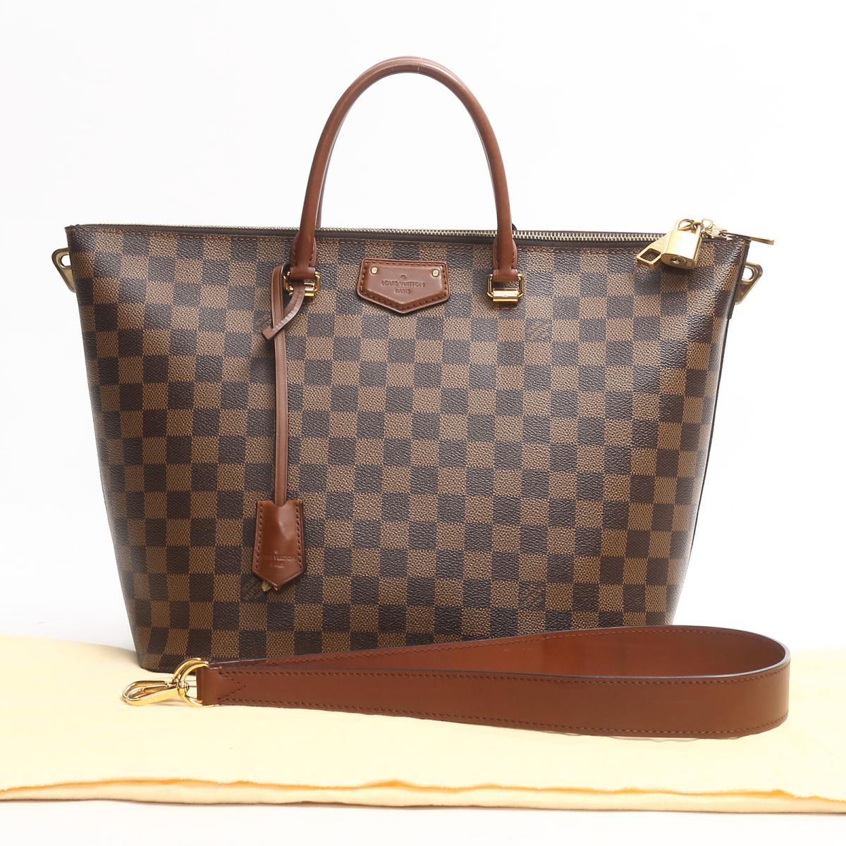 Louis Vuitto Belmont Damier Ebene Canvas Bag