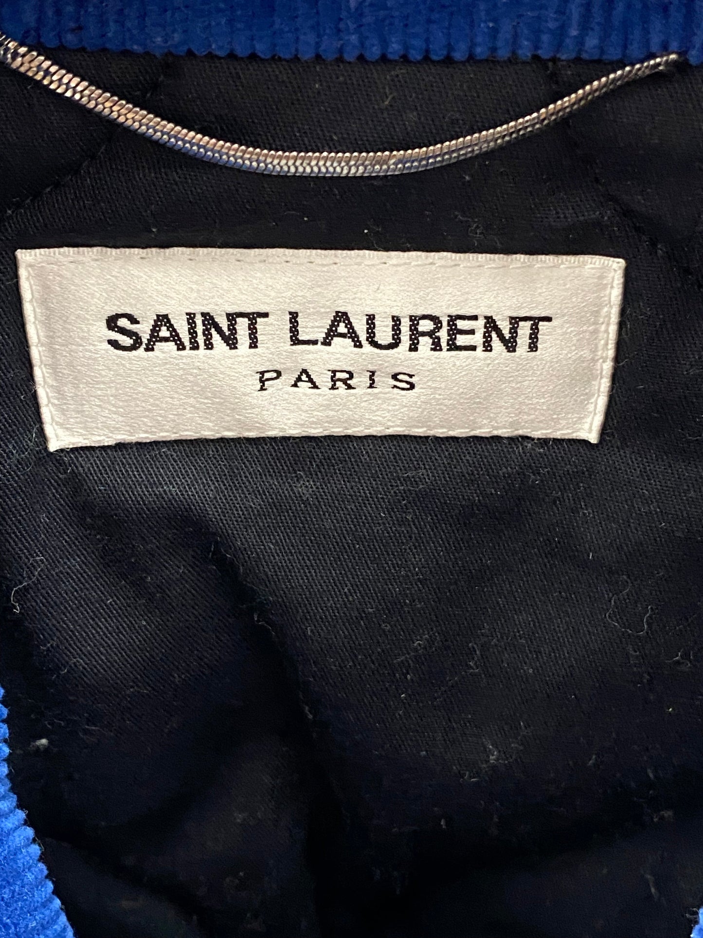 SAINT LAURENT JE T'AIME CORDUROY BOMBER JACKET