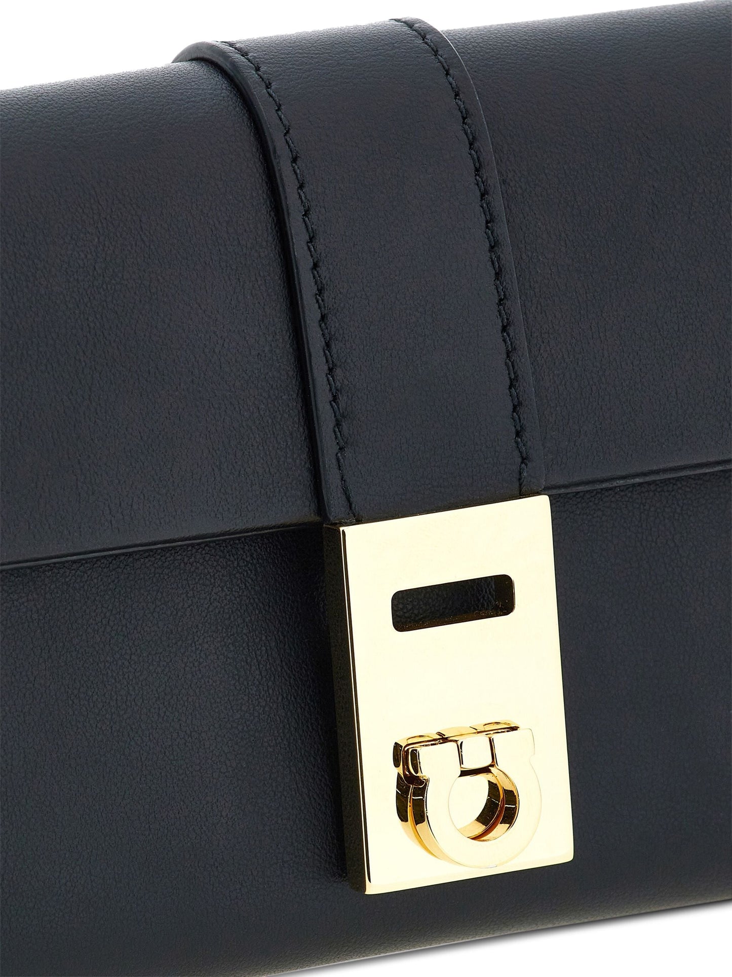 SALVATORE FERRAGAMO CALFSKIN LEATHER WALLET ON A CHAIN