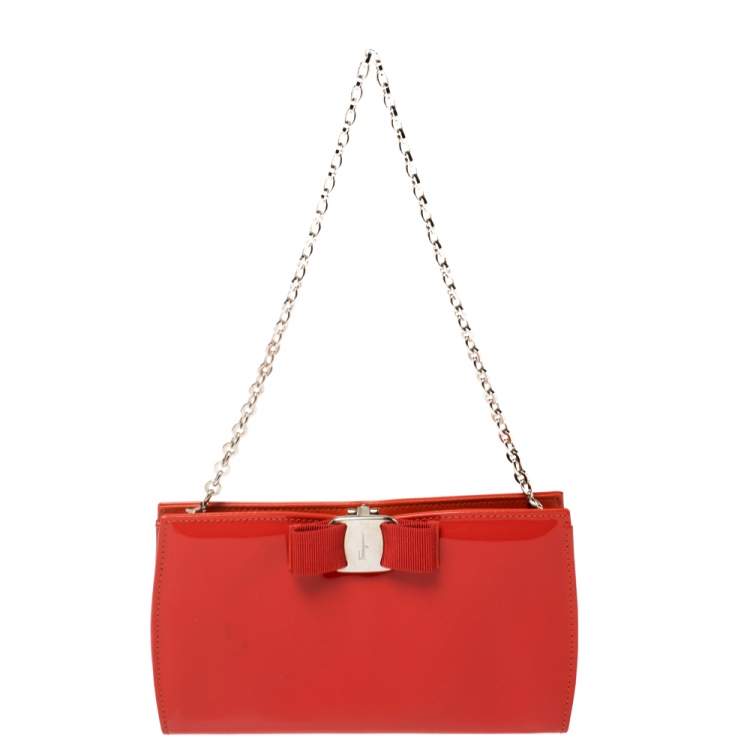 SALVATORE FERRAGAMO MISS VARA BOW CHAIN BAG