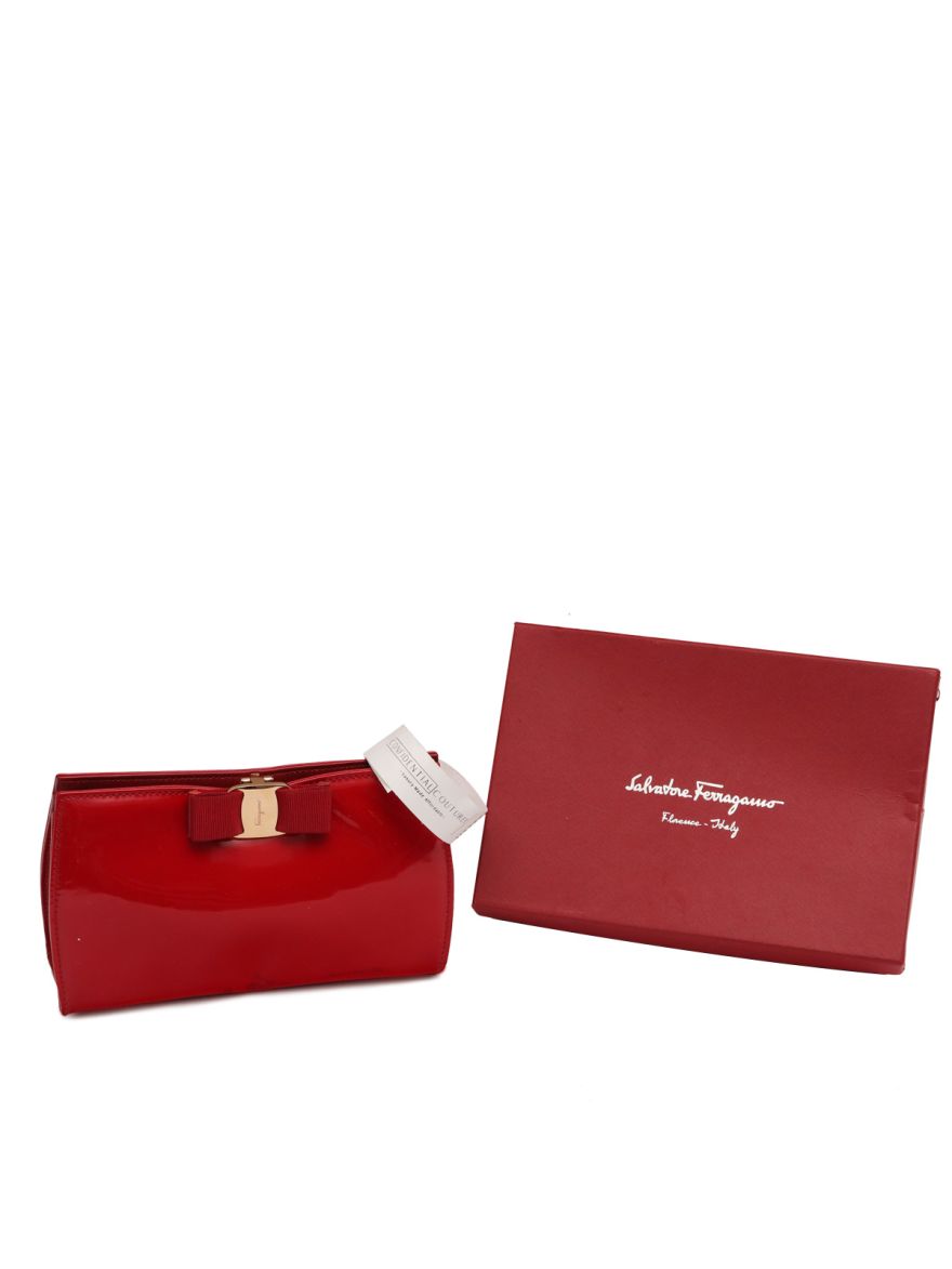 SALVATORE FERRAGAMO MISS VARA BOW CHAIN BAG