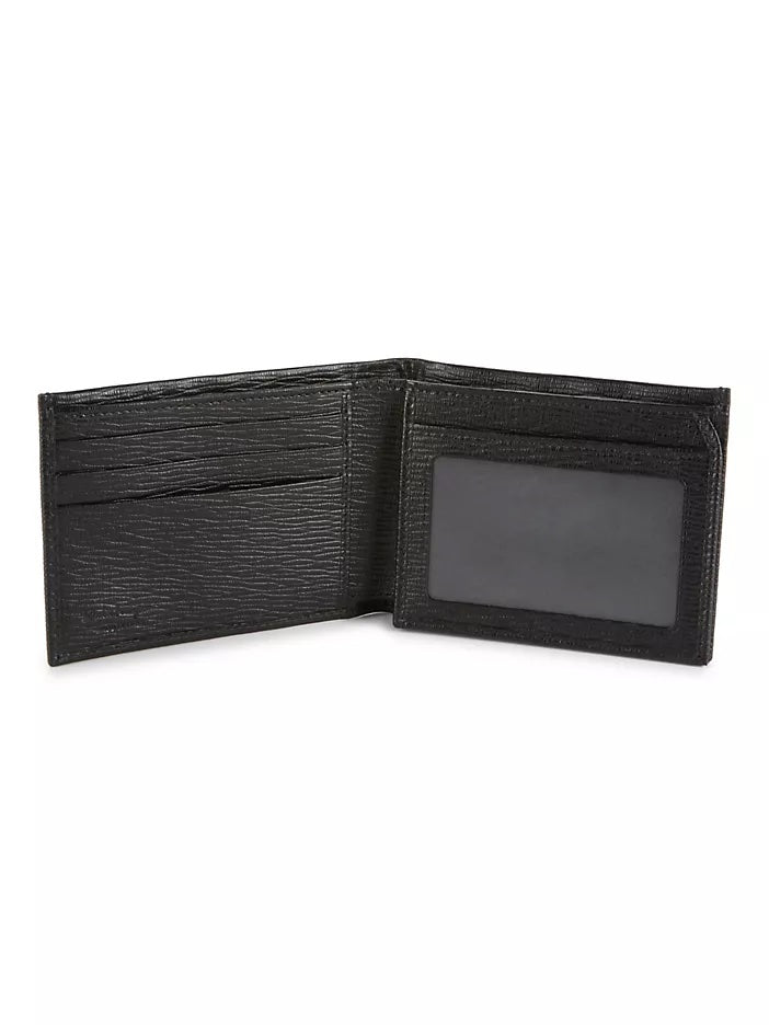 SALVATORE FERRAGAMO REVIVAL BI-FOLD LEATHER WALLET