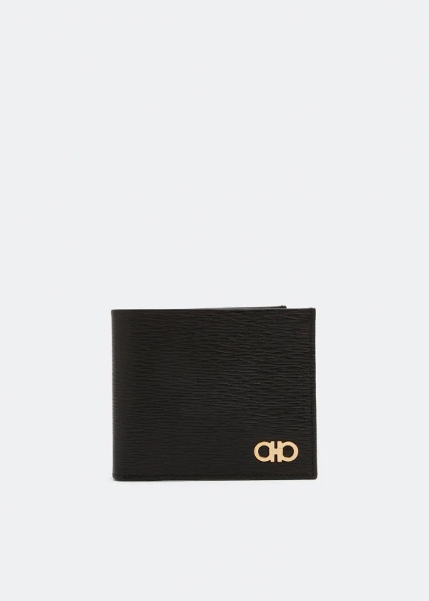 SALVATORE FERRAGAMO REVIVAL BI-FOLD LEATHER WALLET
