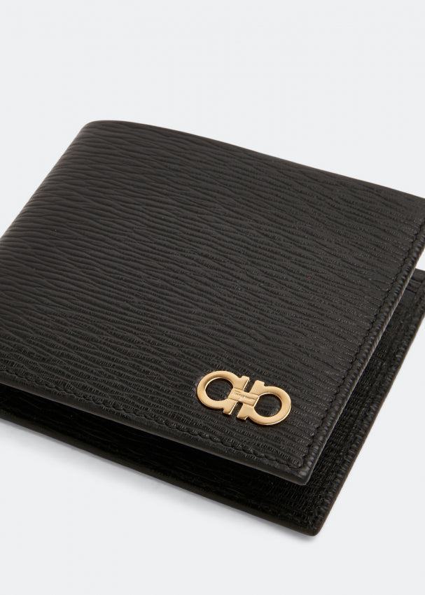 SALVATORE FERRAGAMO REVIVAL BI-FOLD LEATHER WALLET