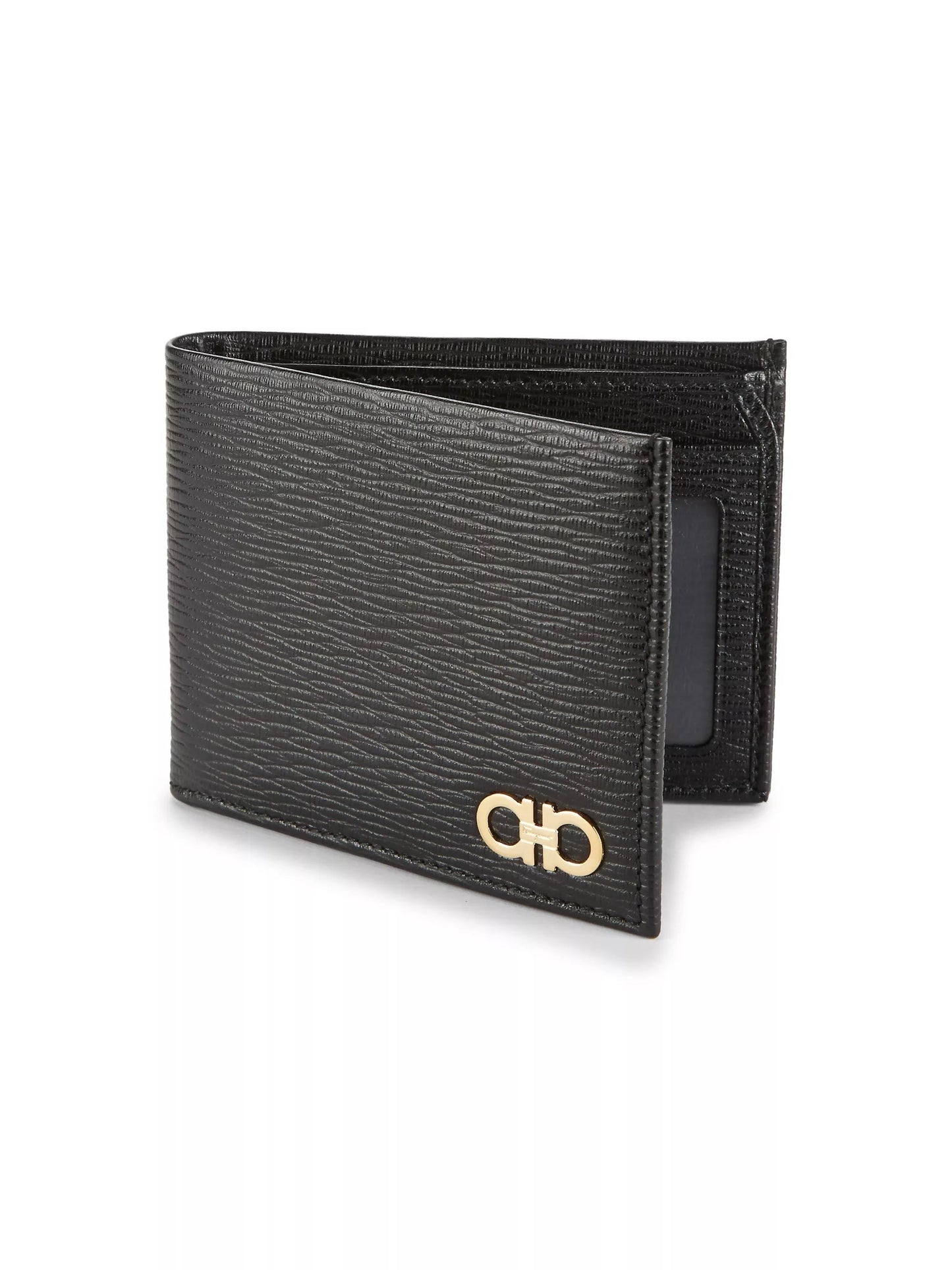 SALVATORE FERRAGAMO REVIVAL BI-FOLD LEATHER WALLET