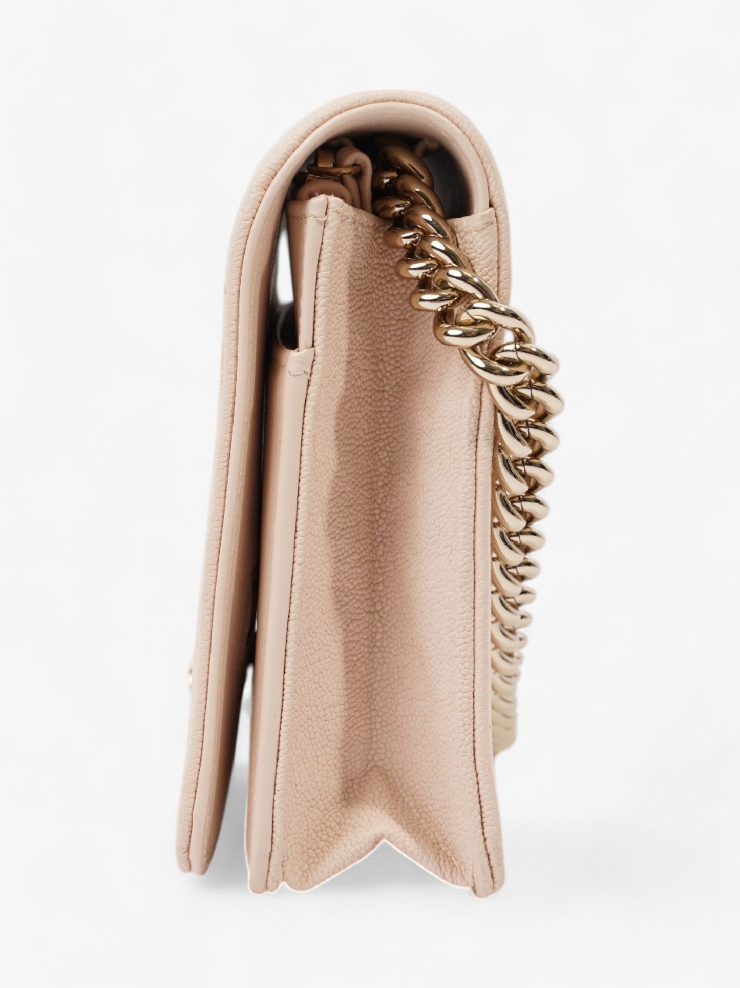 Chanel Boy Wallet on Chain Pink Nude Caviar Leather