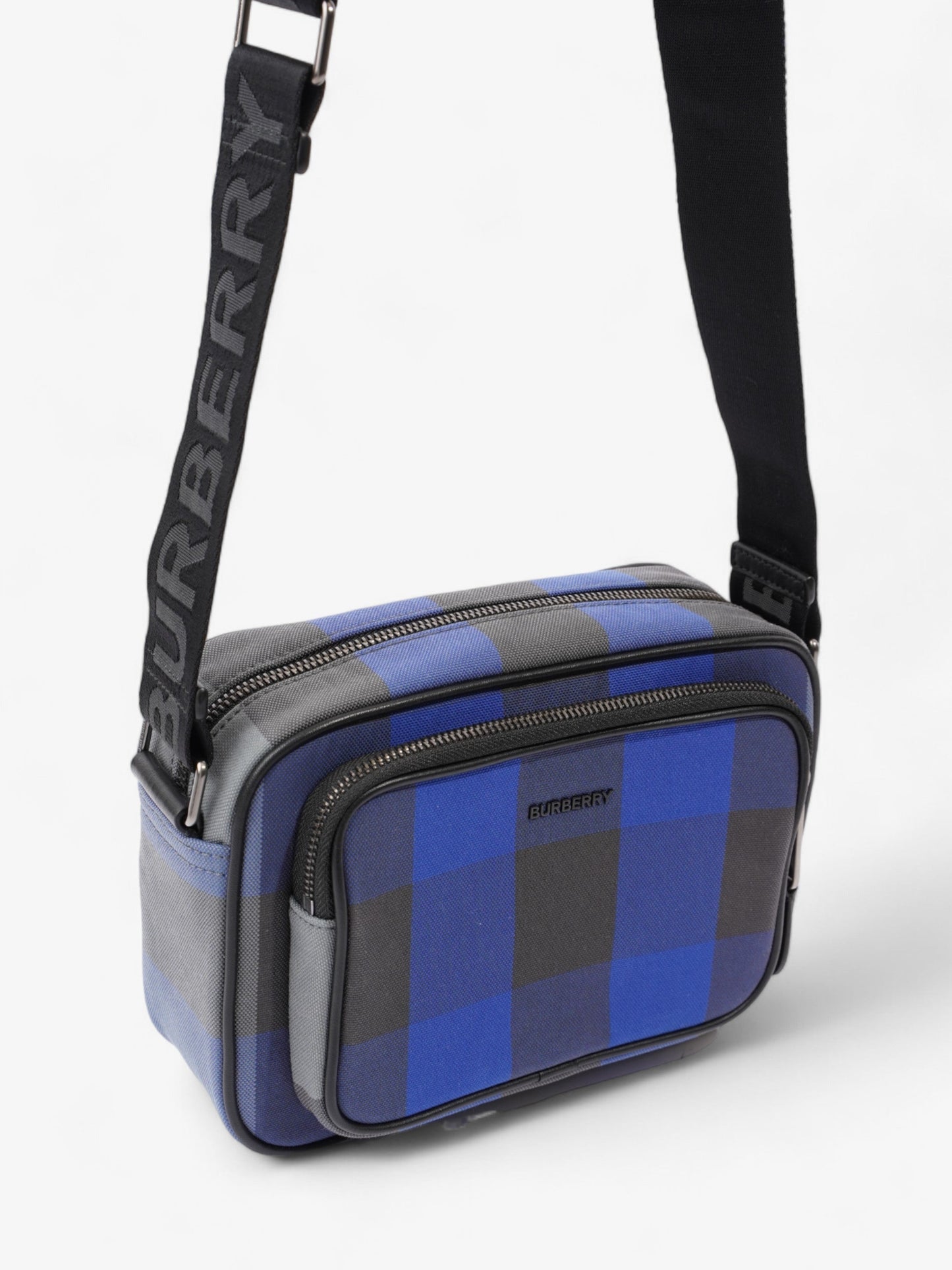 Burberry Paddy Check Blue Canvas