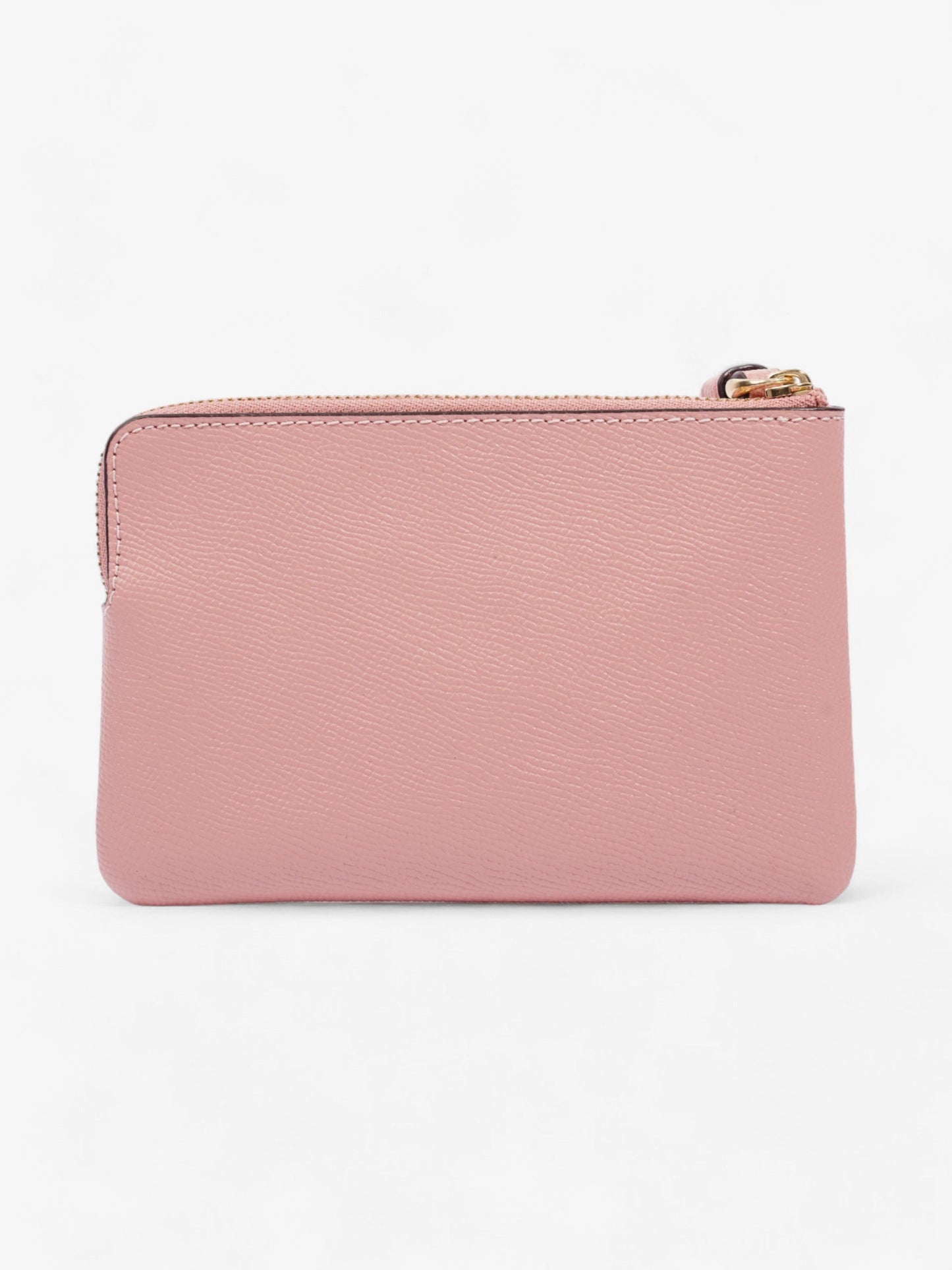 Coach Corner Zip Wristlet Pink Leather