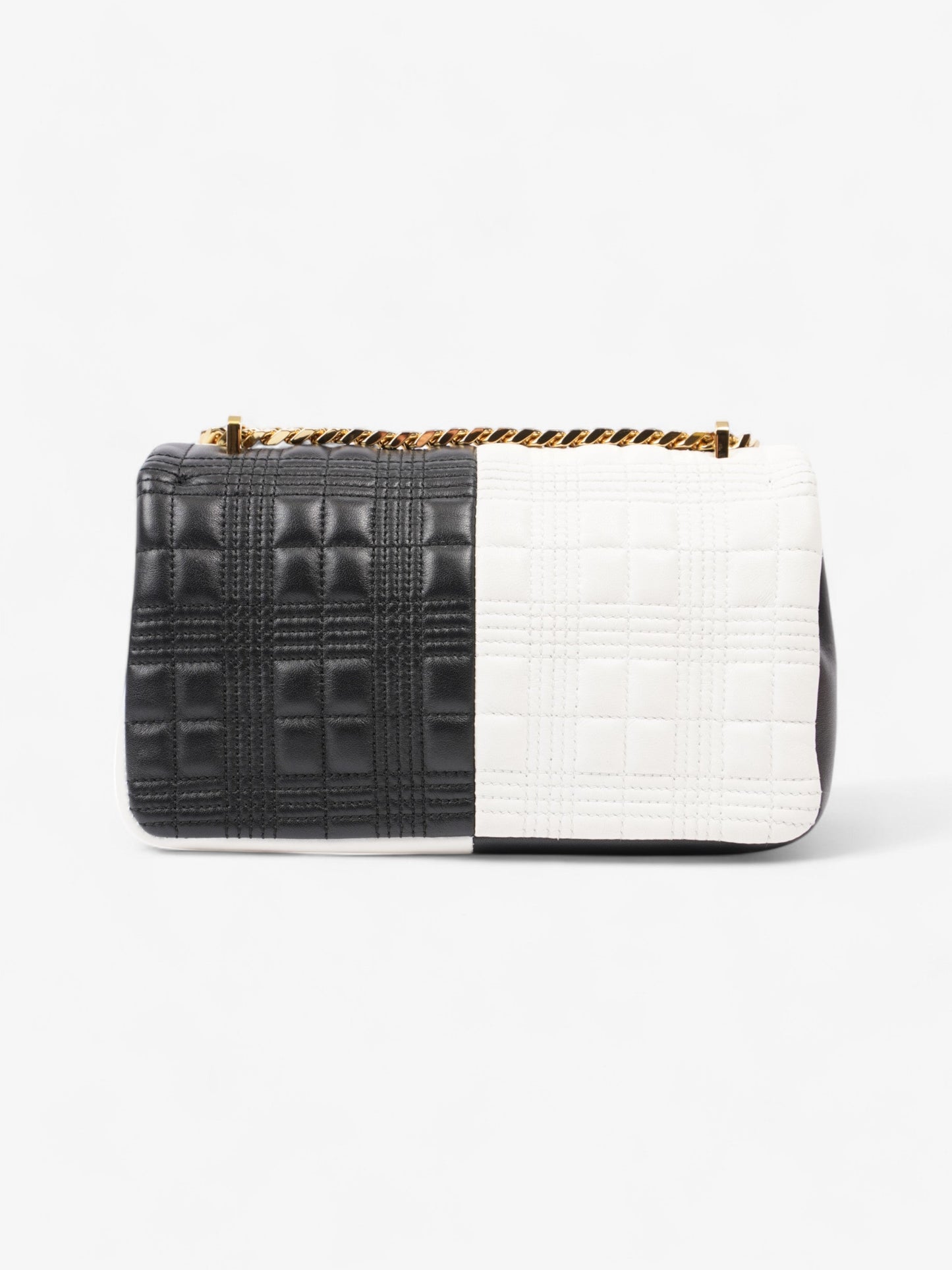 Burberry Lola bag Black / White Leather Small