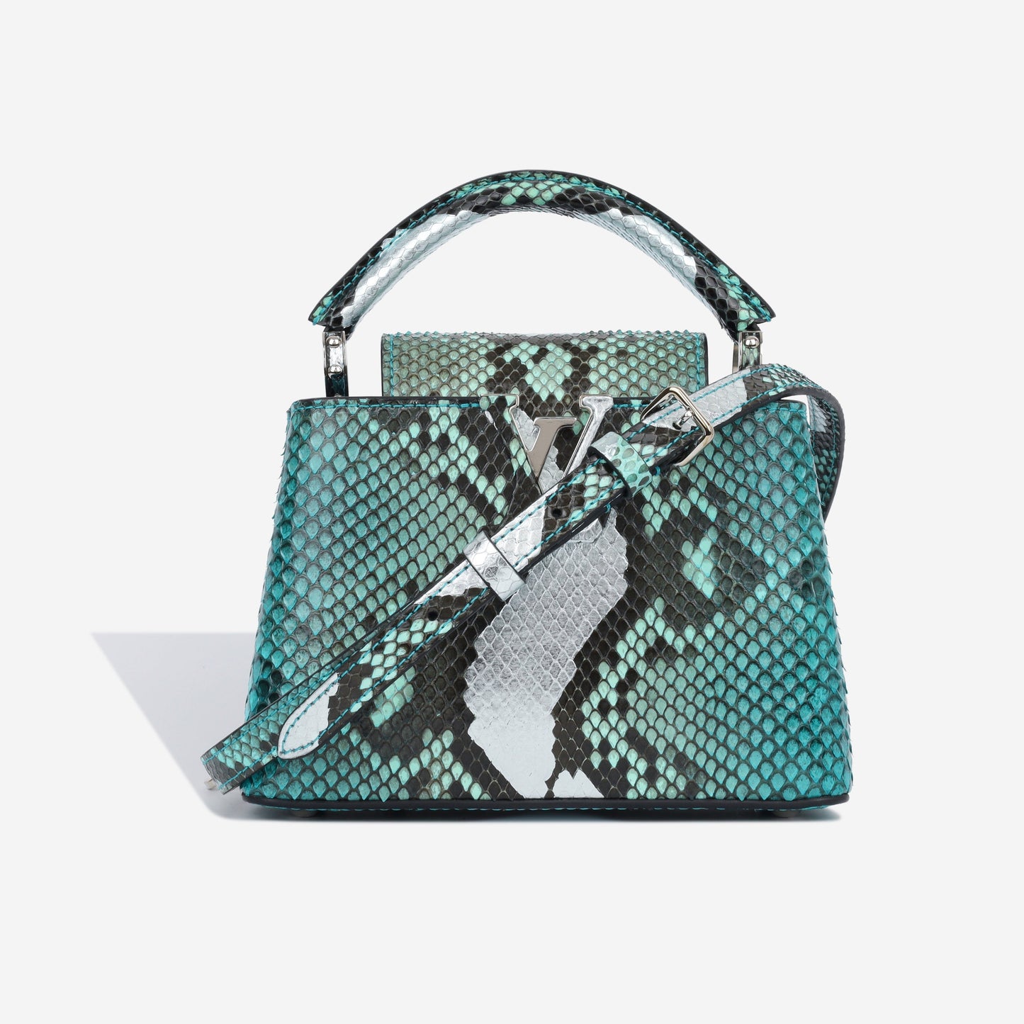 Louis Vuitton Capucines BB - Blue Python