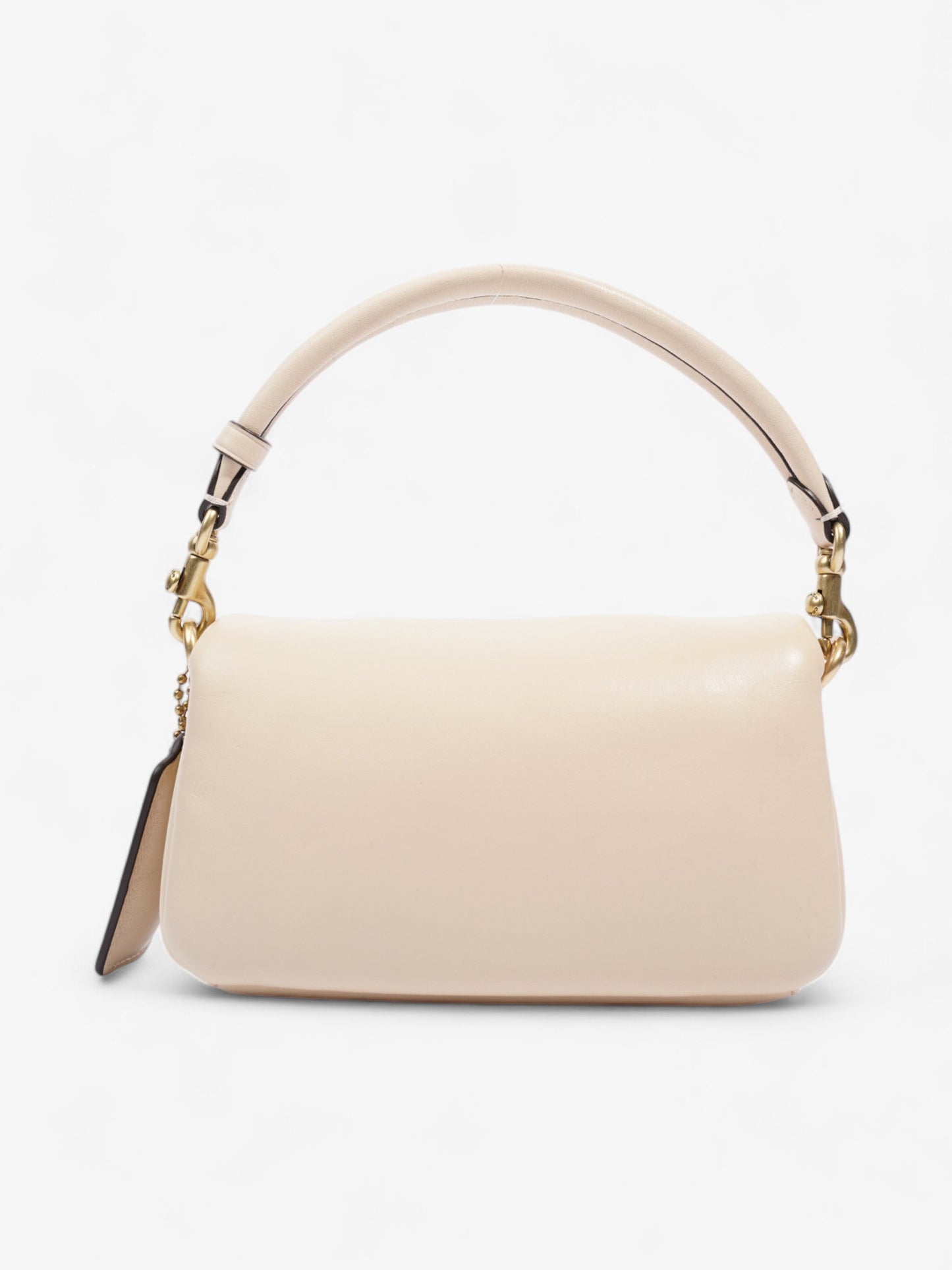 Coach Pillow Tabby Beige Leather 18