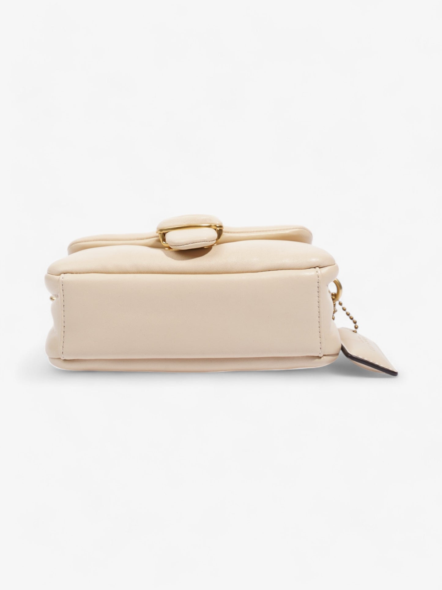 Coach Pillow Tabby Beige Leather 18
