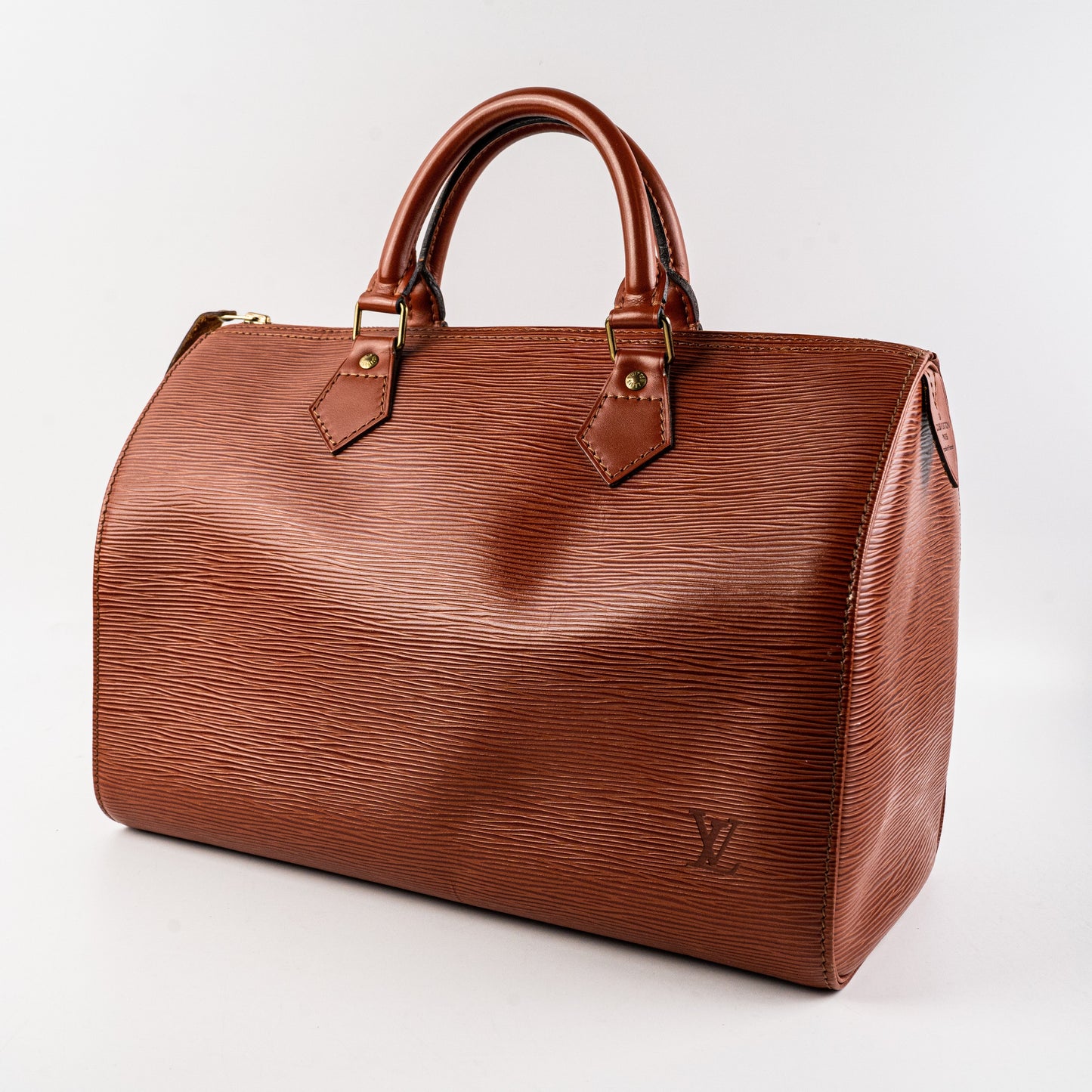 Louis Vuitton Vintage Speedy 30 Epi Leather Brown