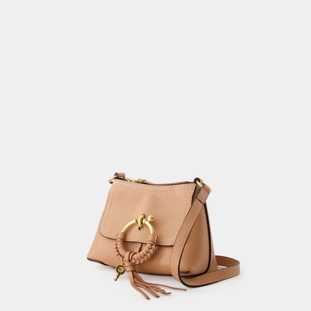 SEE BY CHLOÉ JOAN SUEDE & CALFSKIN LEATHER MINI SHOULDER BAG