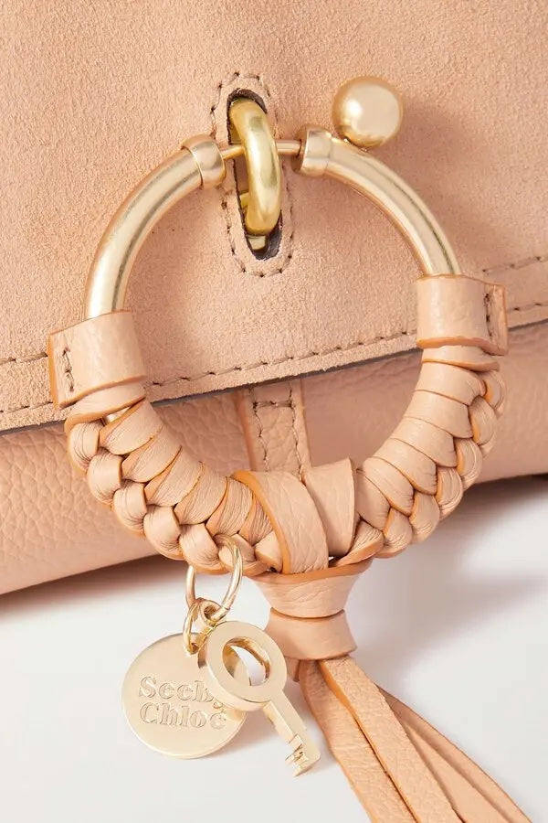 SEE BY CHLOÉ JOAN SUEDE & CALFSKIN LEATHER MINI SHOULDER BAG