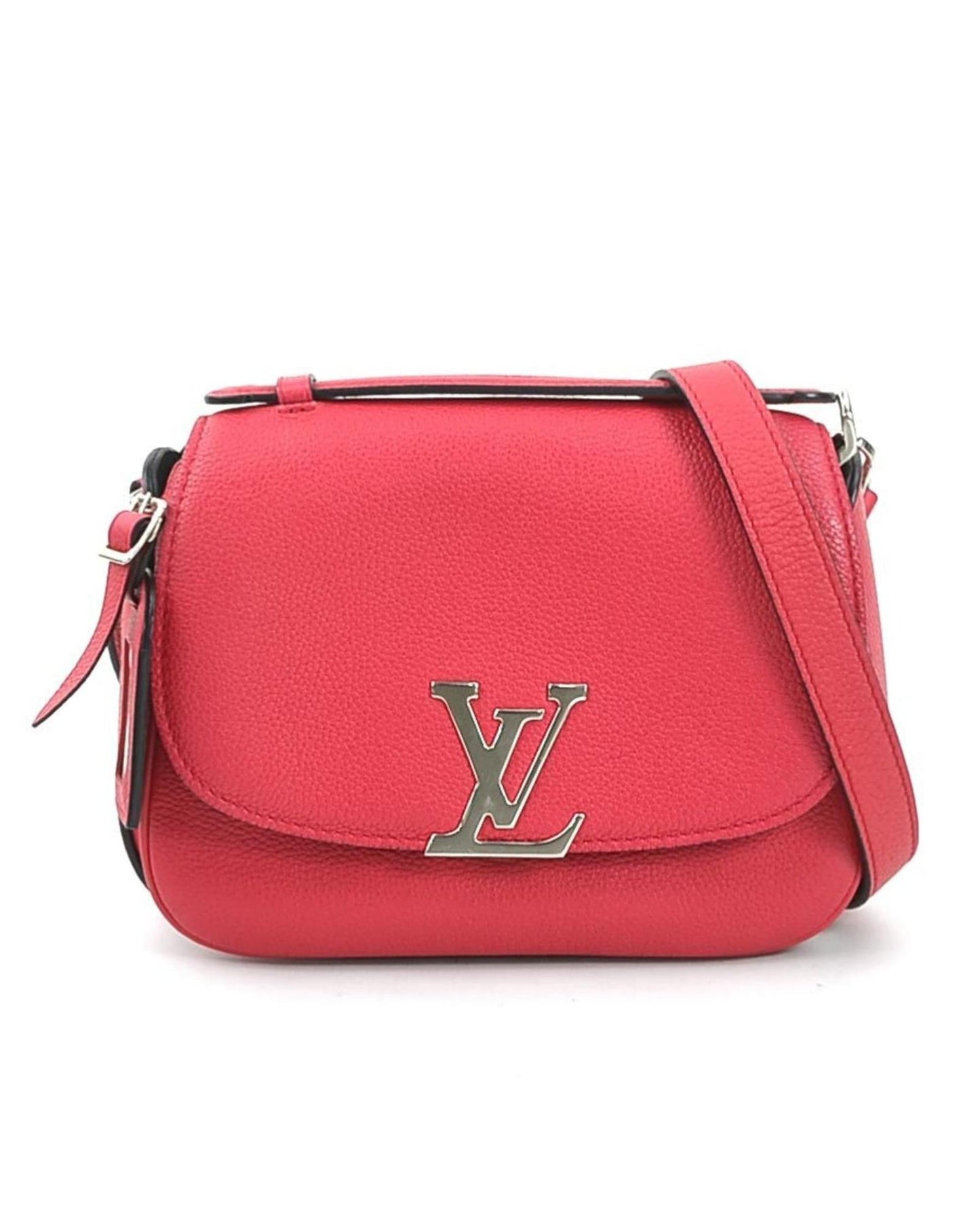 Vivienne Leather Handbag with Name Tag and Slight Wear