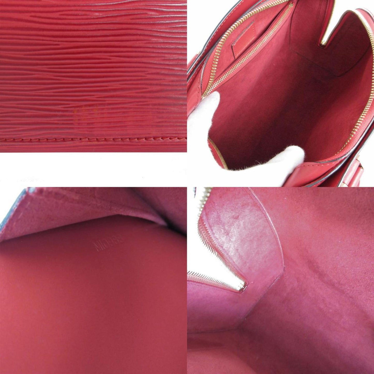 Pont Neuf Leather Handbag with Good Condition and Minimal Wear