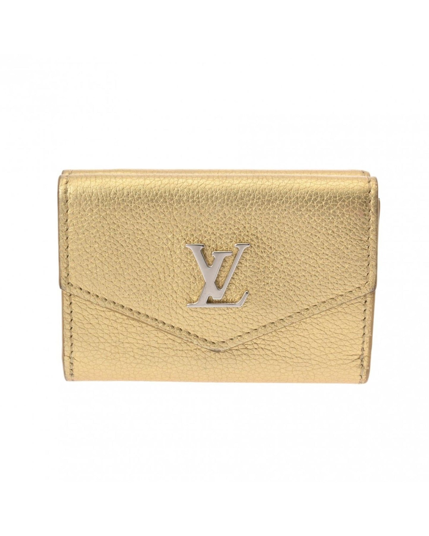 Leather Lockmini Bag with Gold-Tone Accents