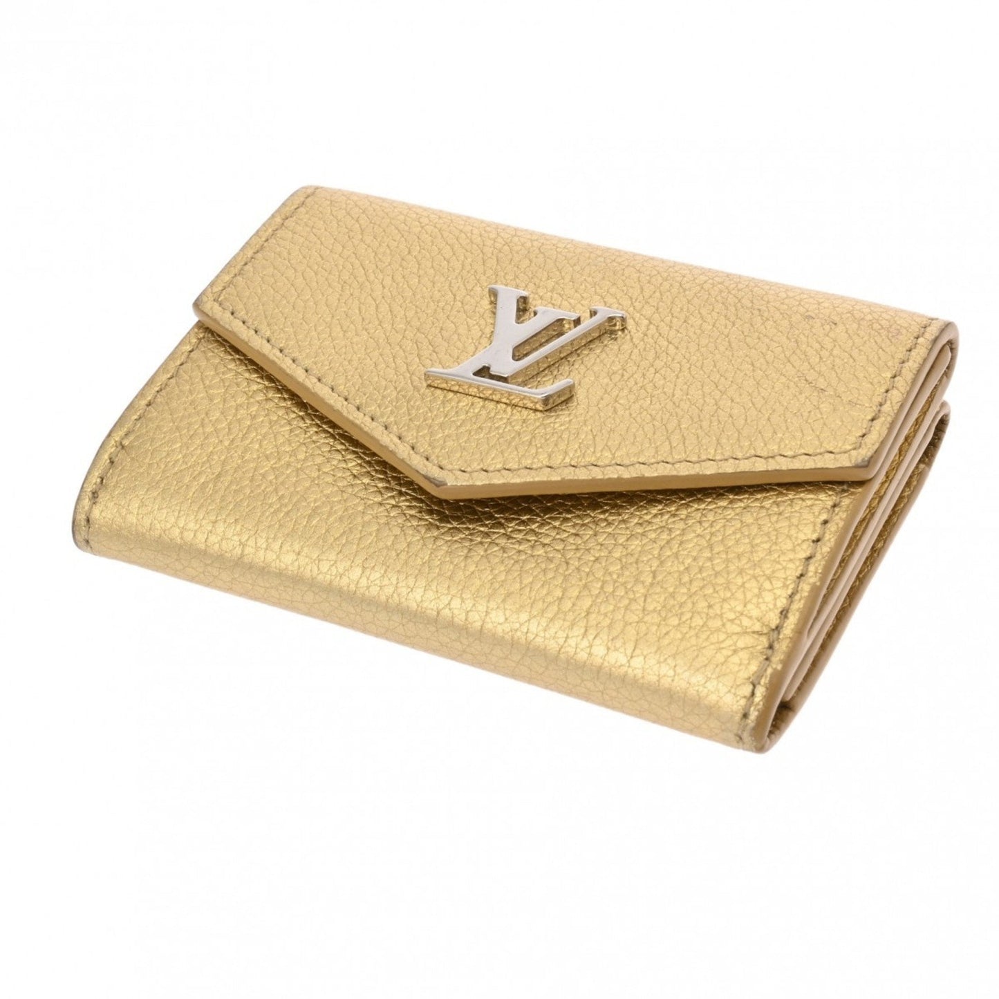 Leather Lockmini Bag with Gold-Tone Accents