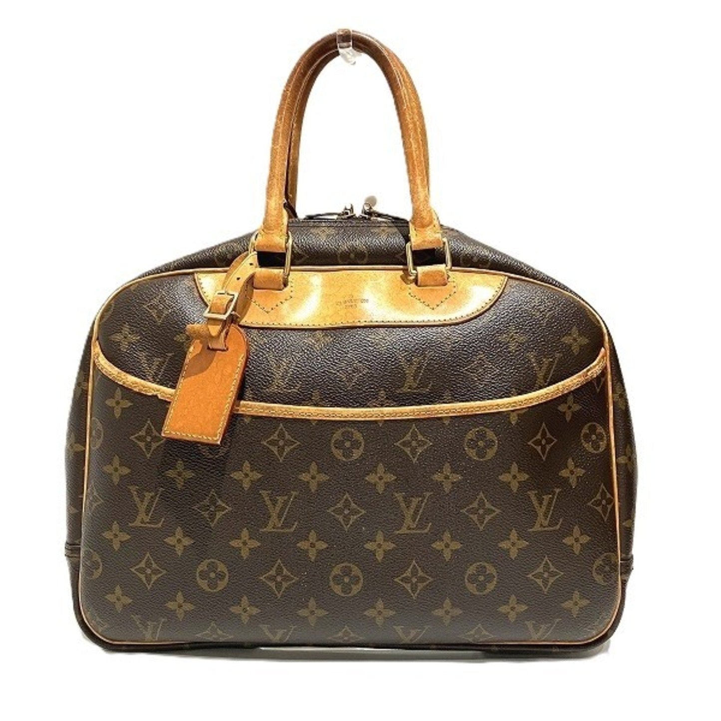 Chic Canvas Tote with Name Tag and Top Handles