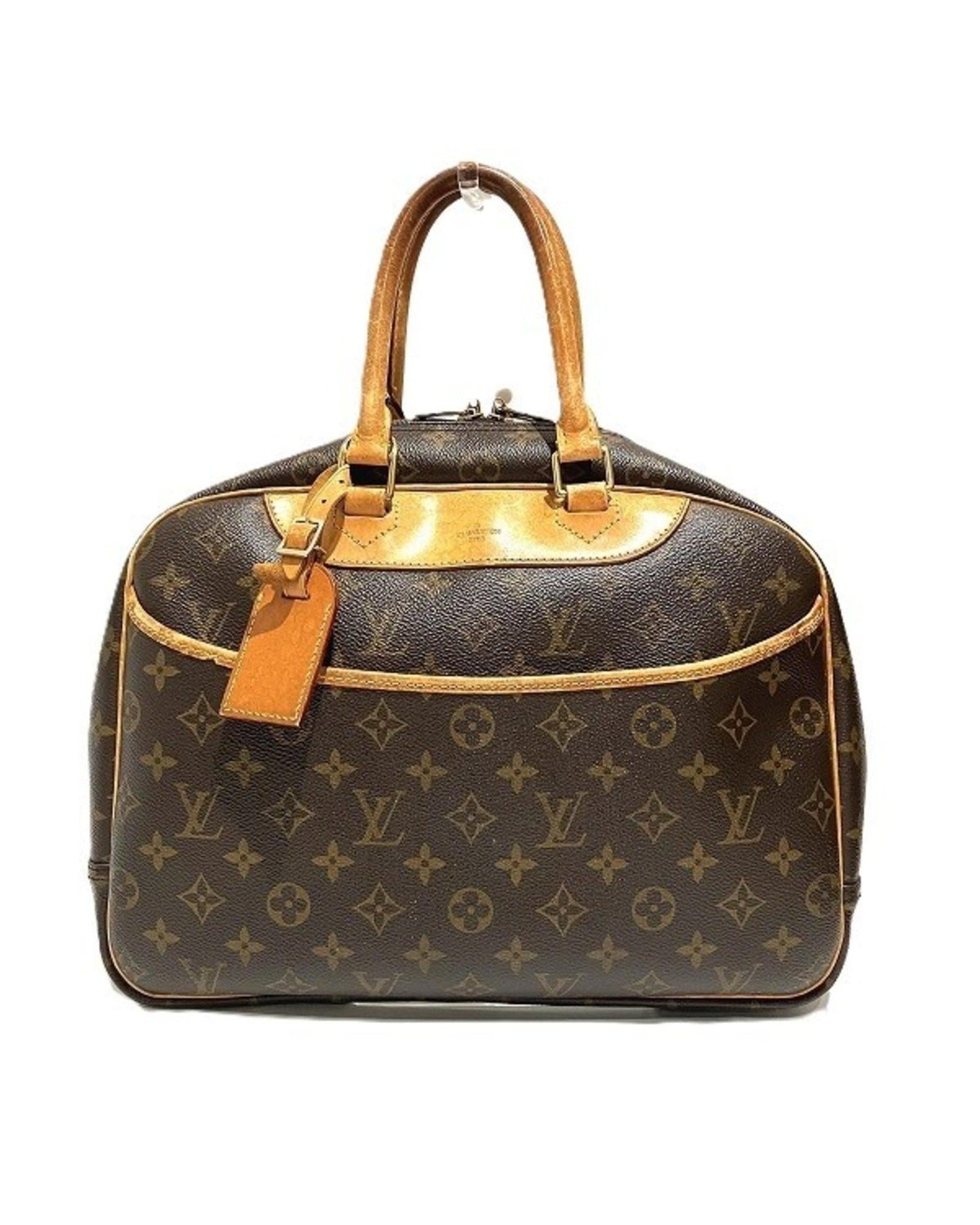 Chic Canvas Tote with Name Tag and Top Handles
