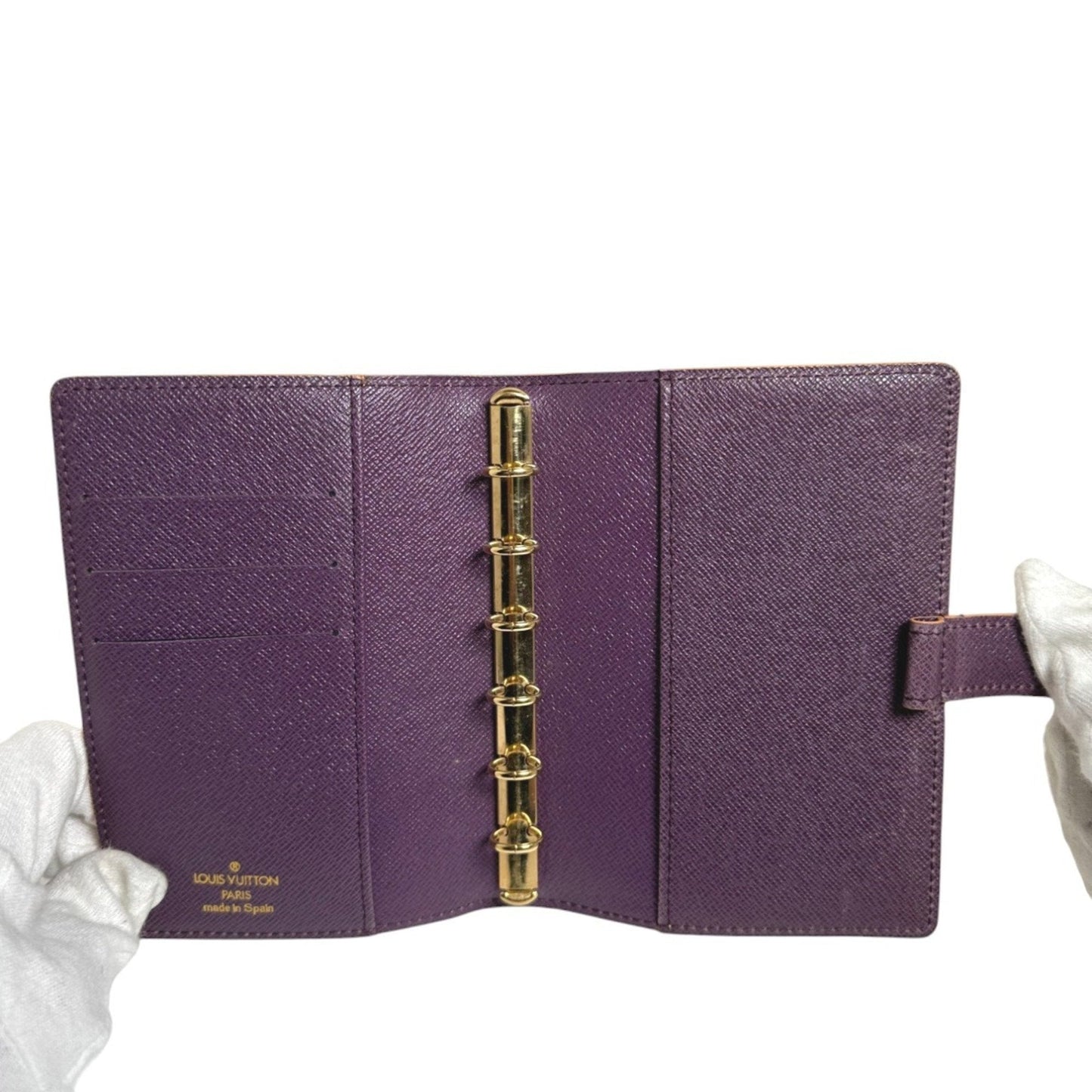 Functional Leather Agenda Cover with Slight Wear