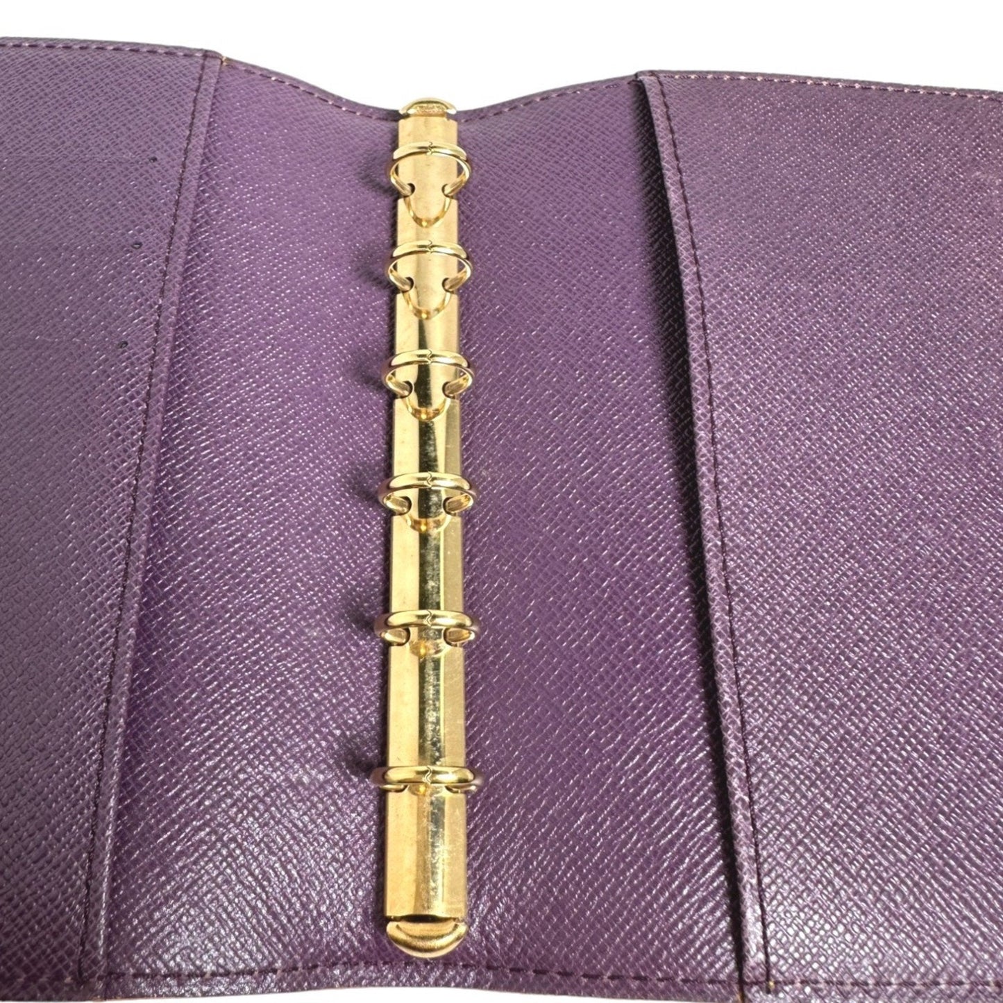 Functional Leather Agenda Cover with Slight Wear