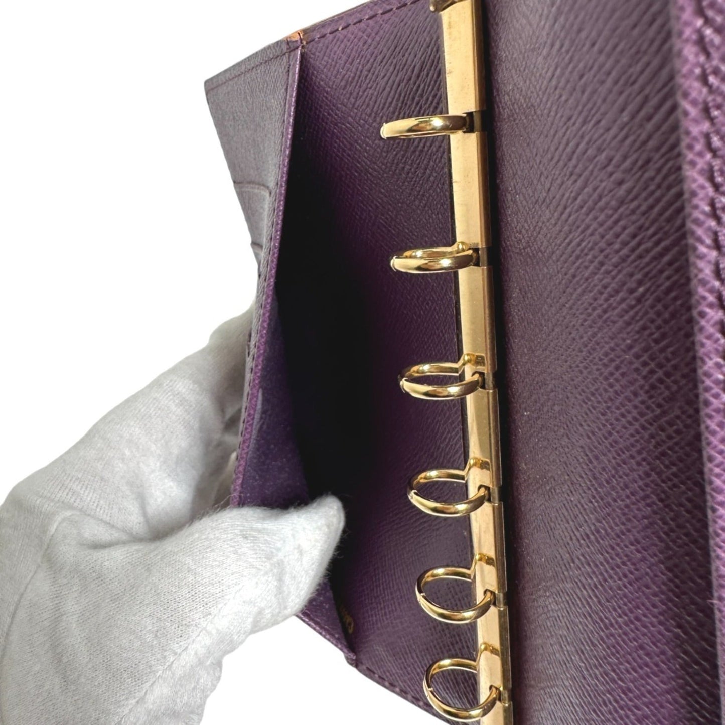 Functional Leather Agenda Cover with Slight Wear