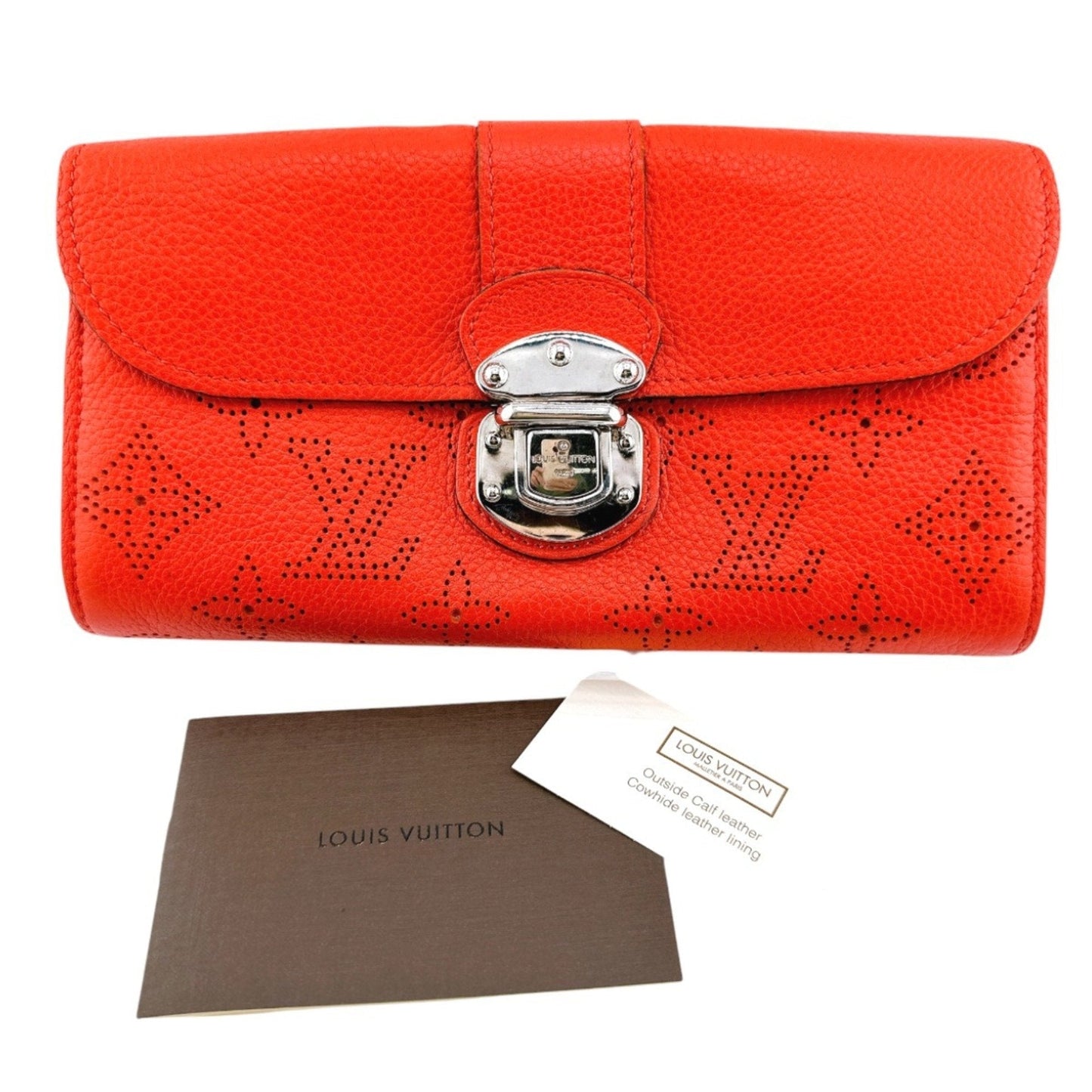 Mahina Leather Wallet with Box and Slight Patina