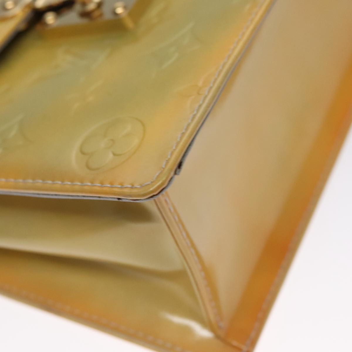 Patent Leather Handbag with Key and Clochette Accessories