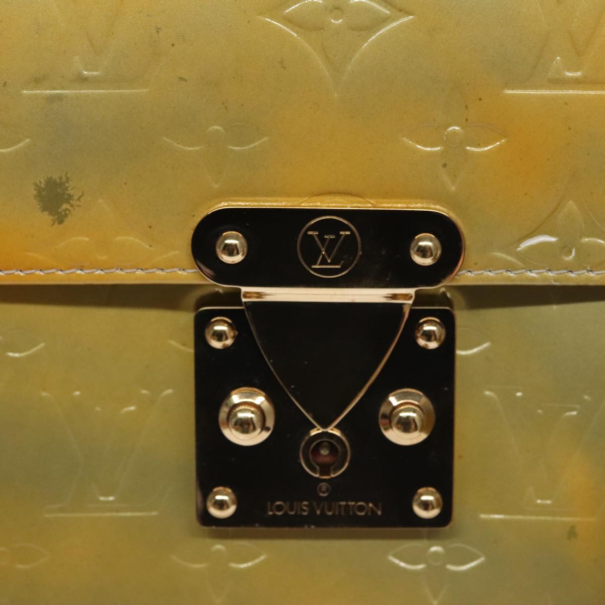 Patent Leather Handbag with Key and Clochette Accessories