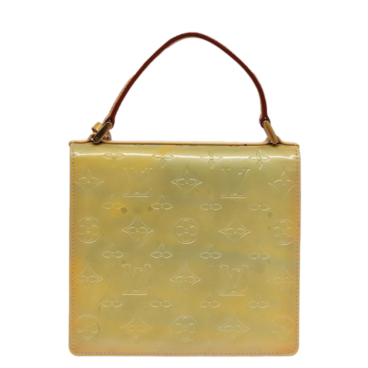 Patent Leather Handbag with Key and Clochette Accessories